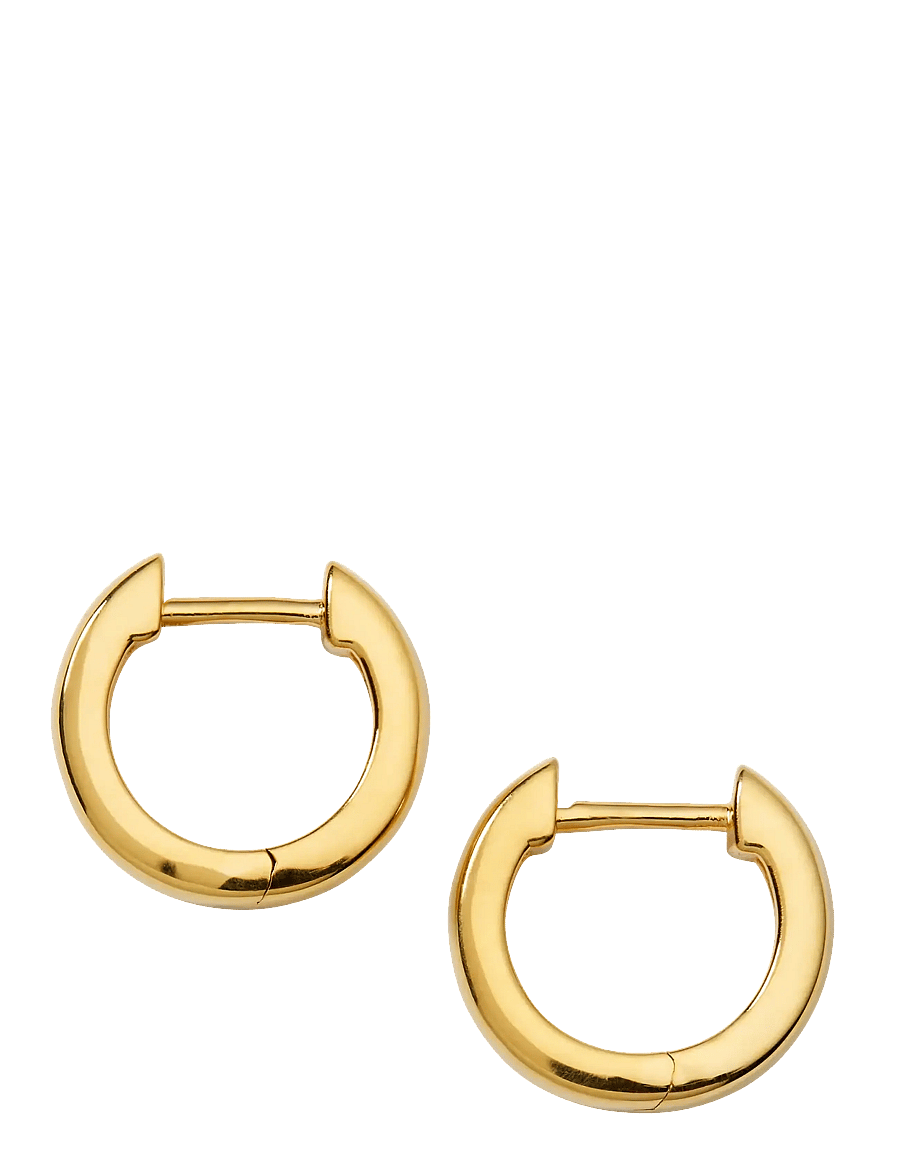 Syster P - Cavelle Small Plain Hoops Gold - hoops - gold - 2