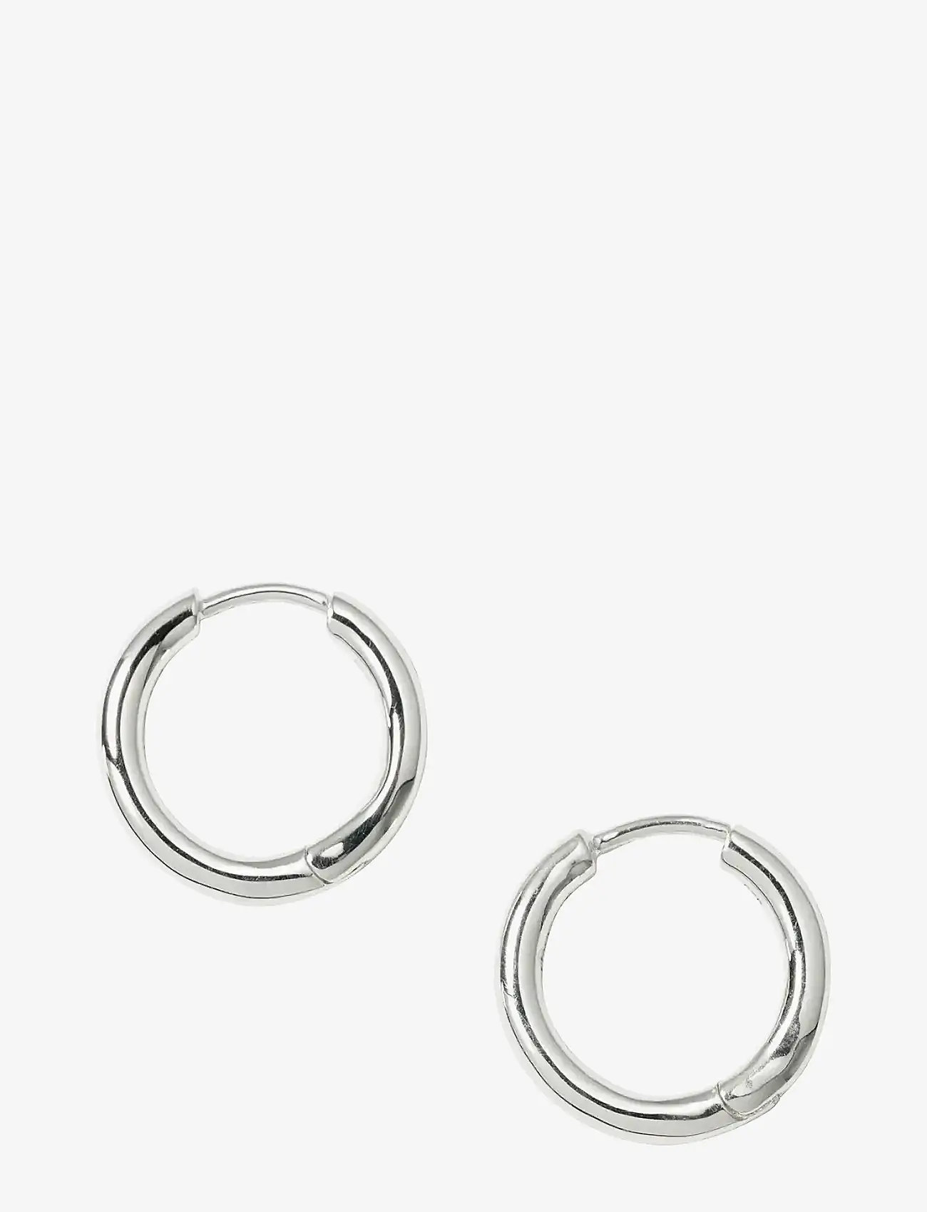 Syster P - Beloved Fat Small Hoops Silver - creoler & hoops - silver - 1