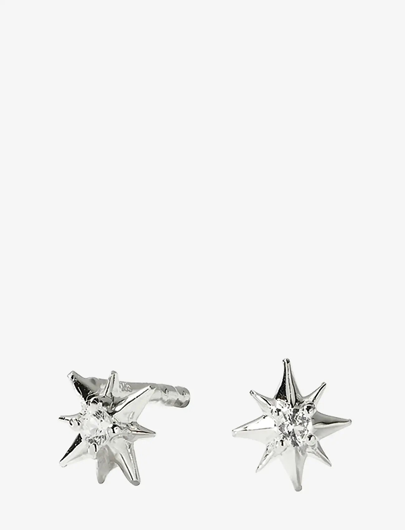 Syster P - North Star Stud Earrings Silver - Ørestikker - silver - 1