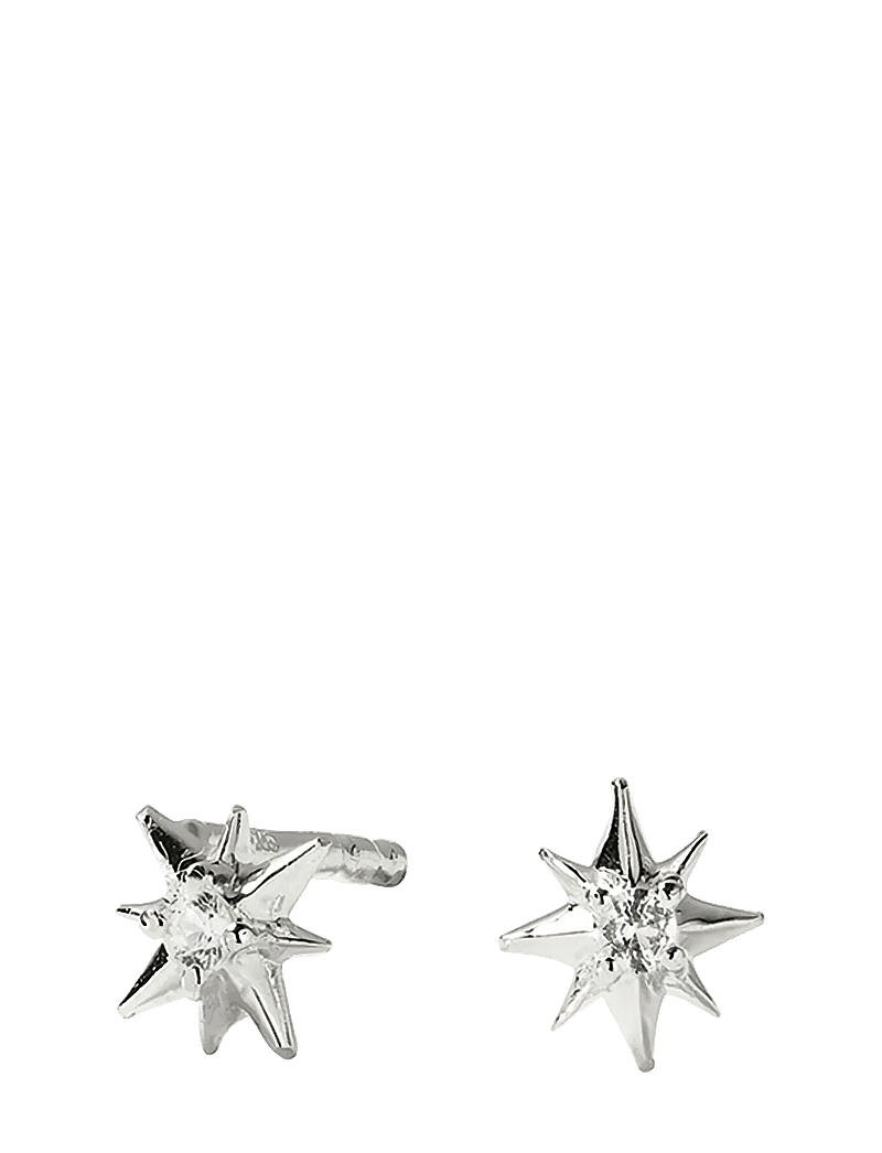 Syster P - North Star Stud Earrings Silver - goujons - silver - 1