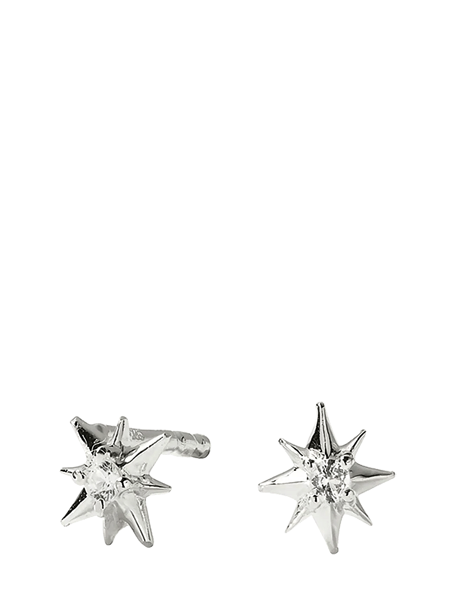 Syster P - North Star Stud Earrings Silver - neet-kõrvarõngad - silver - 1