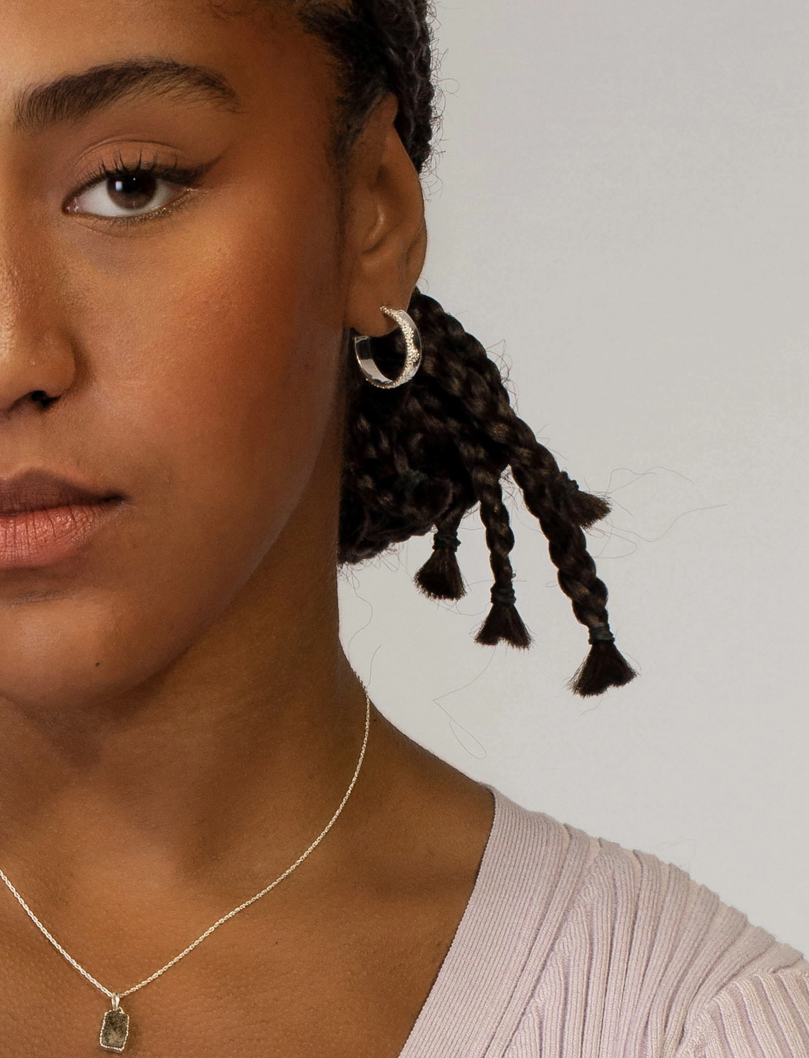 Syster P - Space dust hoops silver - silver - 1