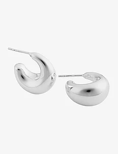 Bolded Little Sis Earrings Silver, Syster P