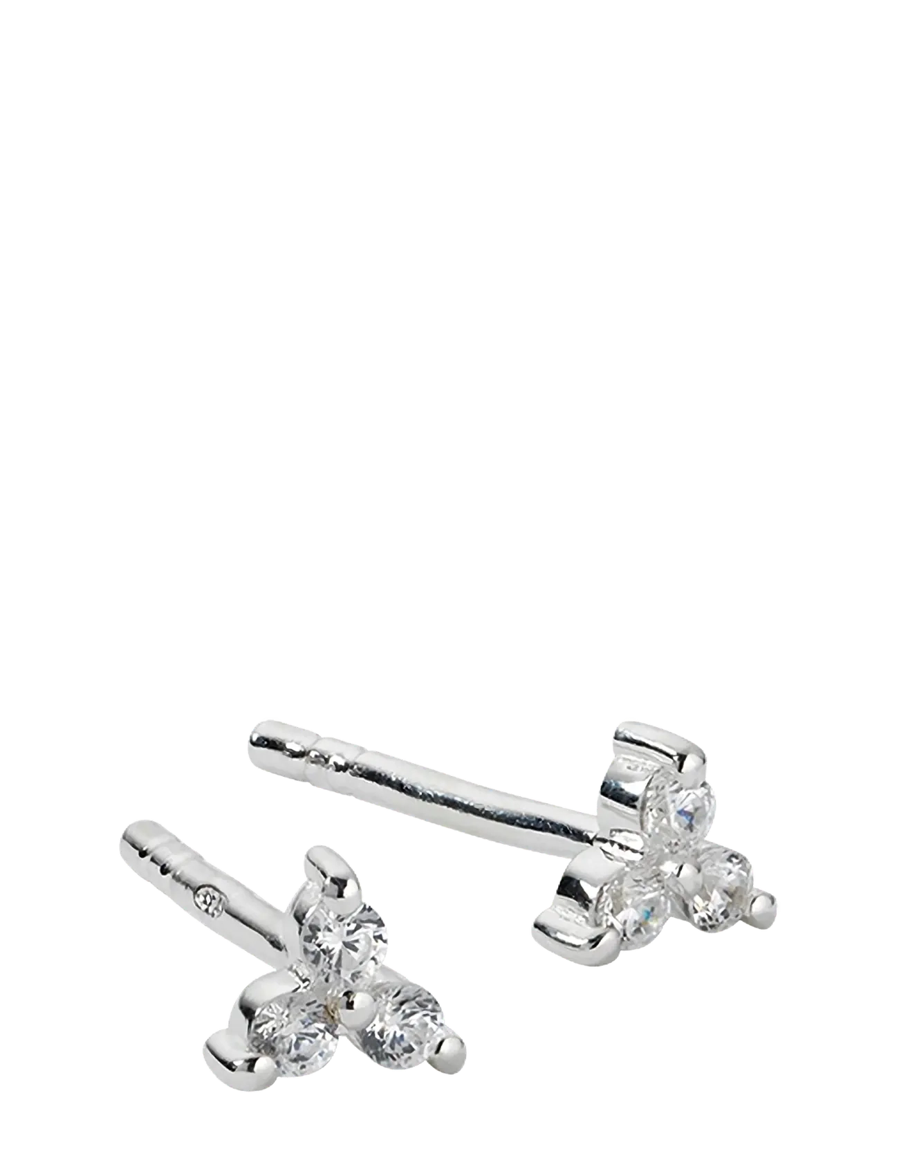 Syster P Celestia Triple Stone Studs Silver - Echtschmuck - SILVER / silver