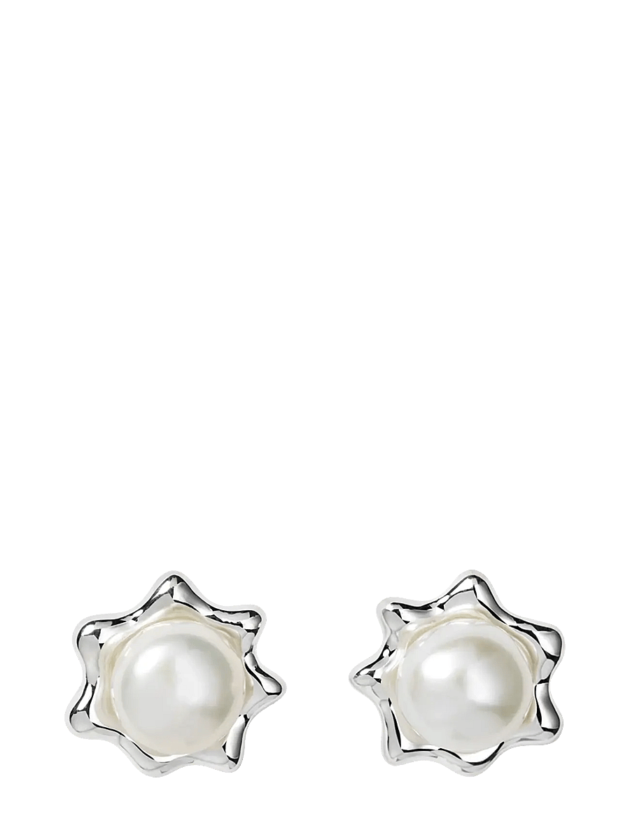 Syster P - Florentina Pearl Studs Silver - kolczyki z pereł - silver - 1