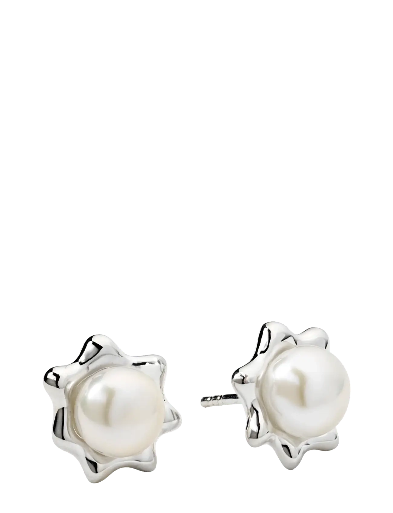 Syster P - Florentina Pearl Studs Silver - kolczyki z pereł - silver - 2