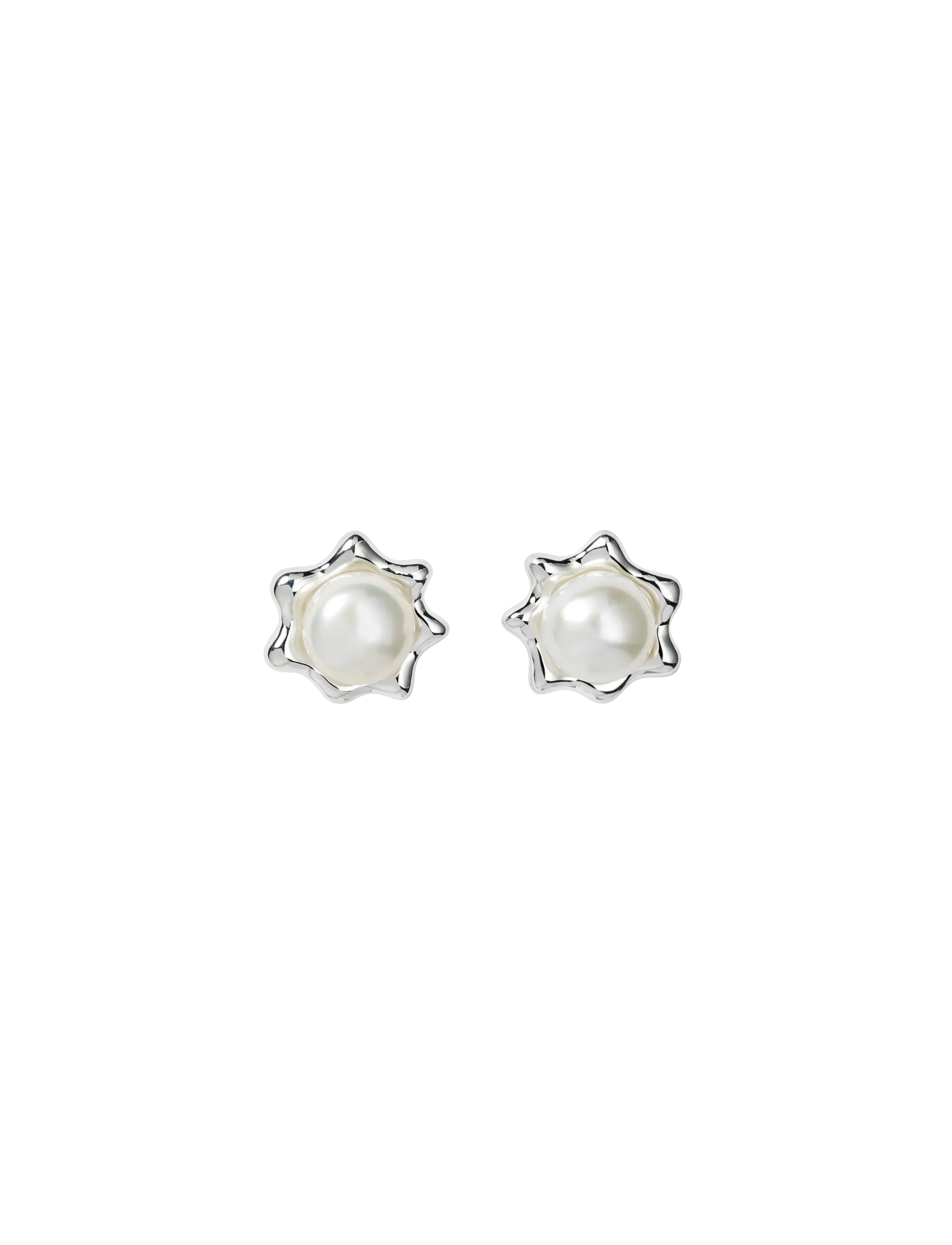 Syster P - Florentina Pearl Studs Silver - kolczyki z pereł - silver - 4
