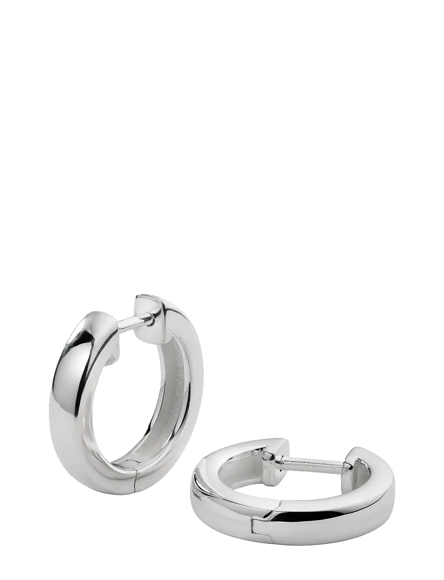 Syster P - Cavelle Big Plain Hoops Silver - hoops - silver - 1