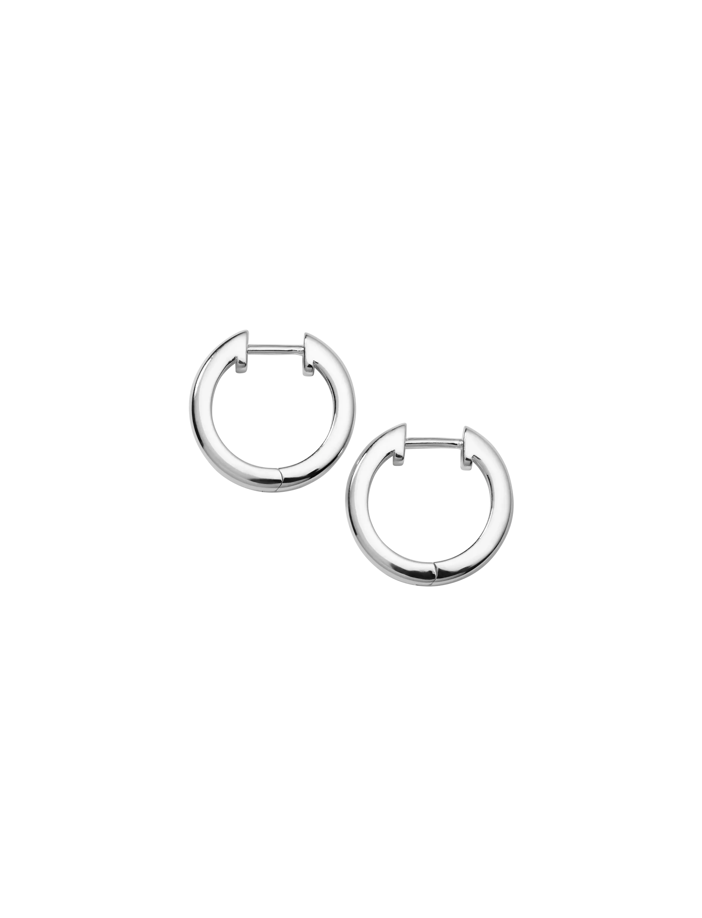 Syster P - Cavelle Big Plain Hoops Silver - hoops - silver - 2