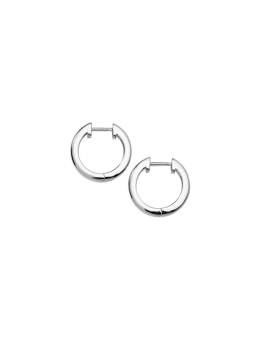 Syster P - Cavelle Big Plain Hoops Silver - hoops - silver - 2