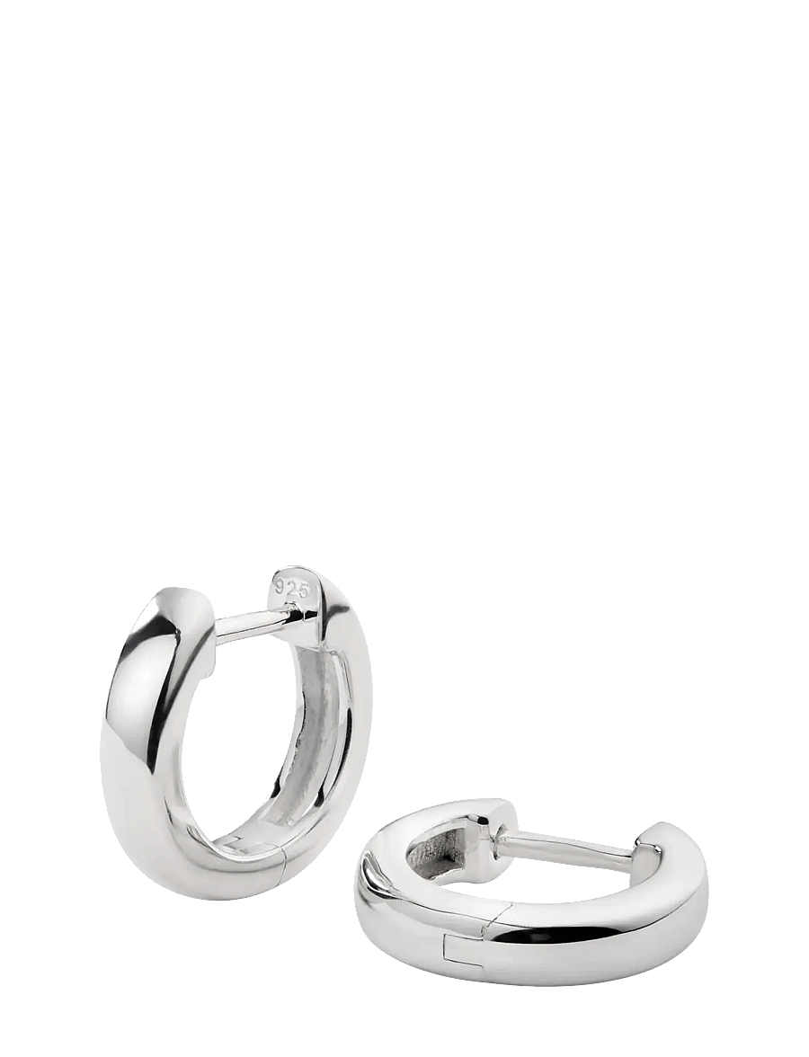 Syster P - Cavelle Small Plain Hoops Silver - hoops - silver - 1