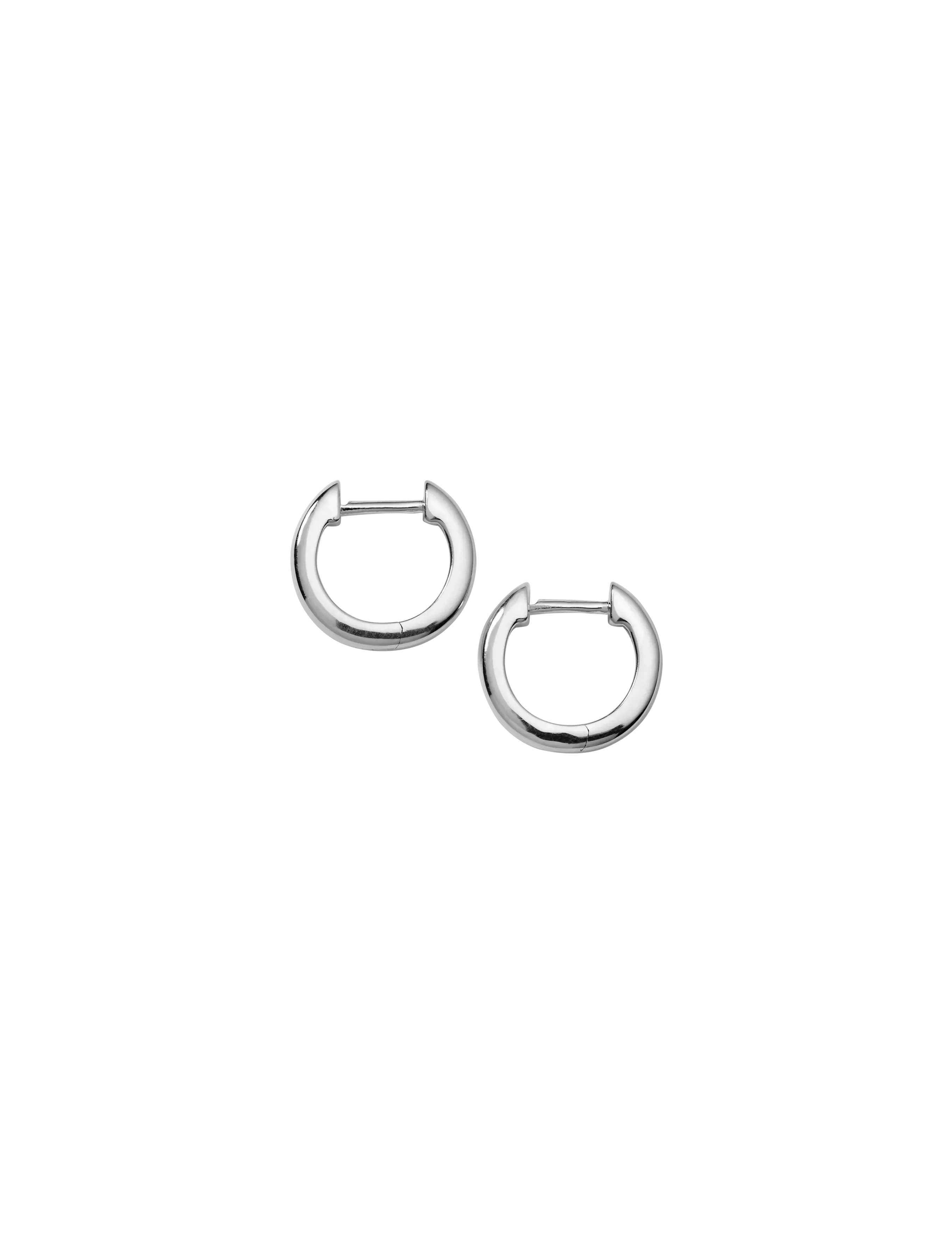 Syster P - Cavelle Small Plain Hoops Silver - hoops - silver - 3
