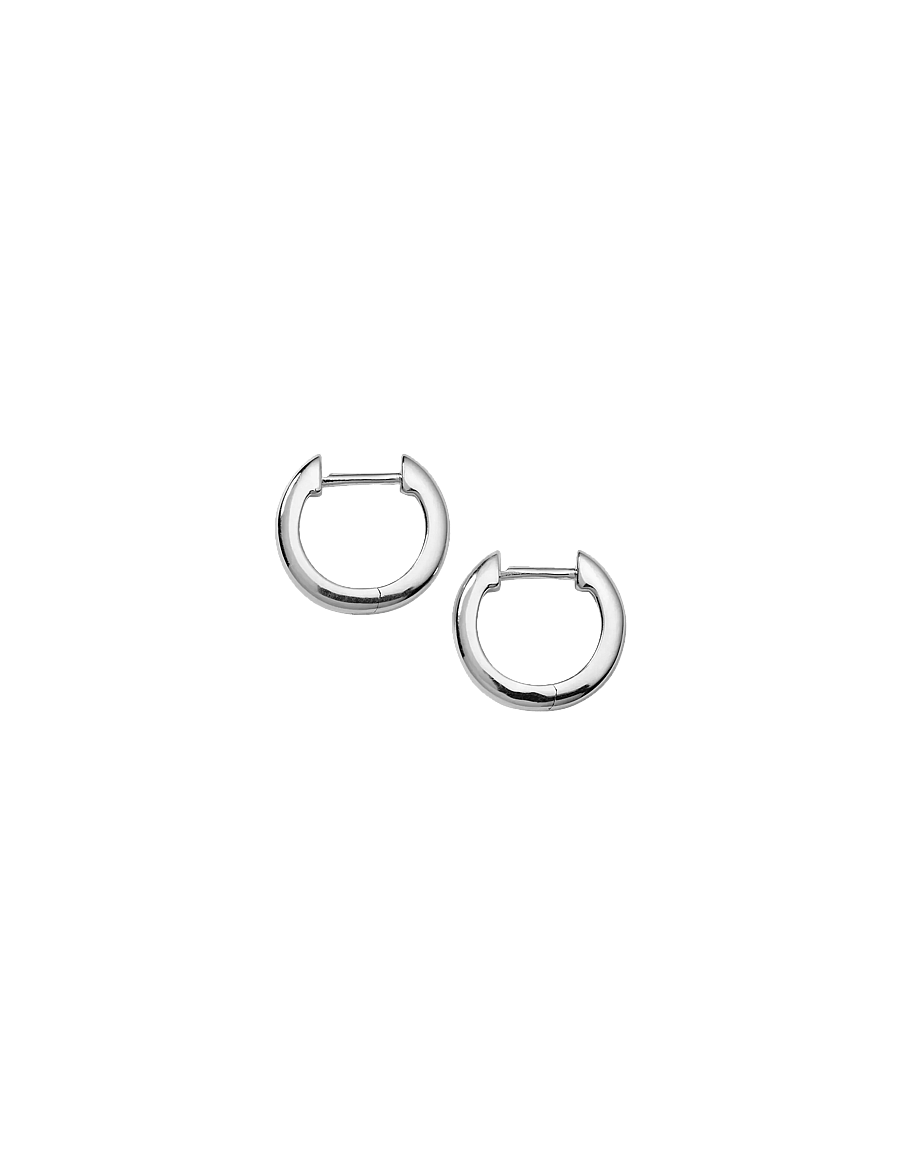 Syster P - Cavelle Small Plain Hoops Silver - hoops - silver - 3