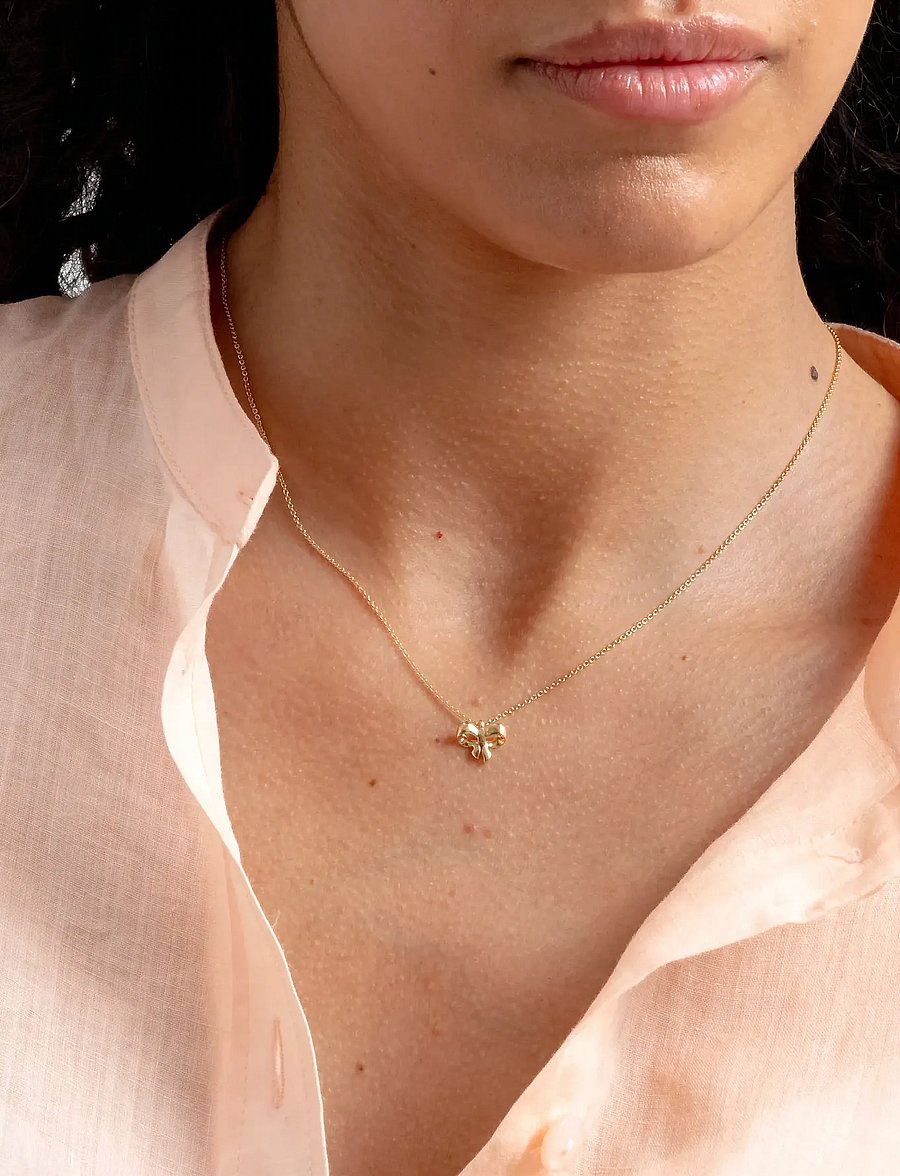 Syster P - Rosie Mini Necklace Gold - halskæder med vedhæng - gold - 3
