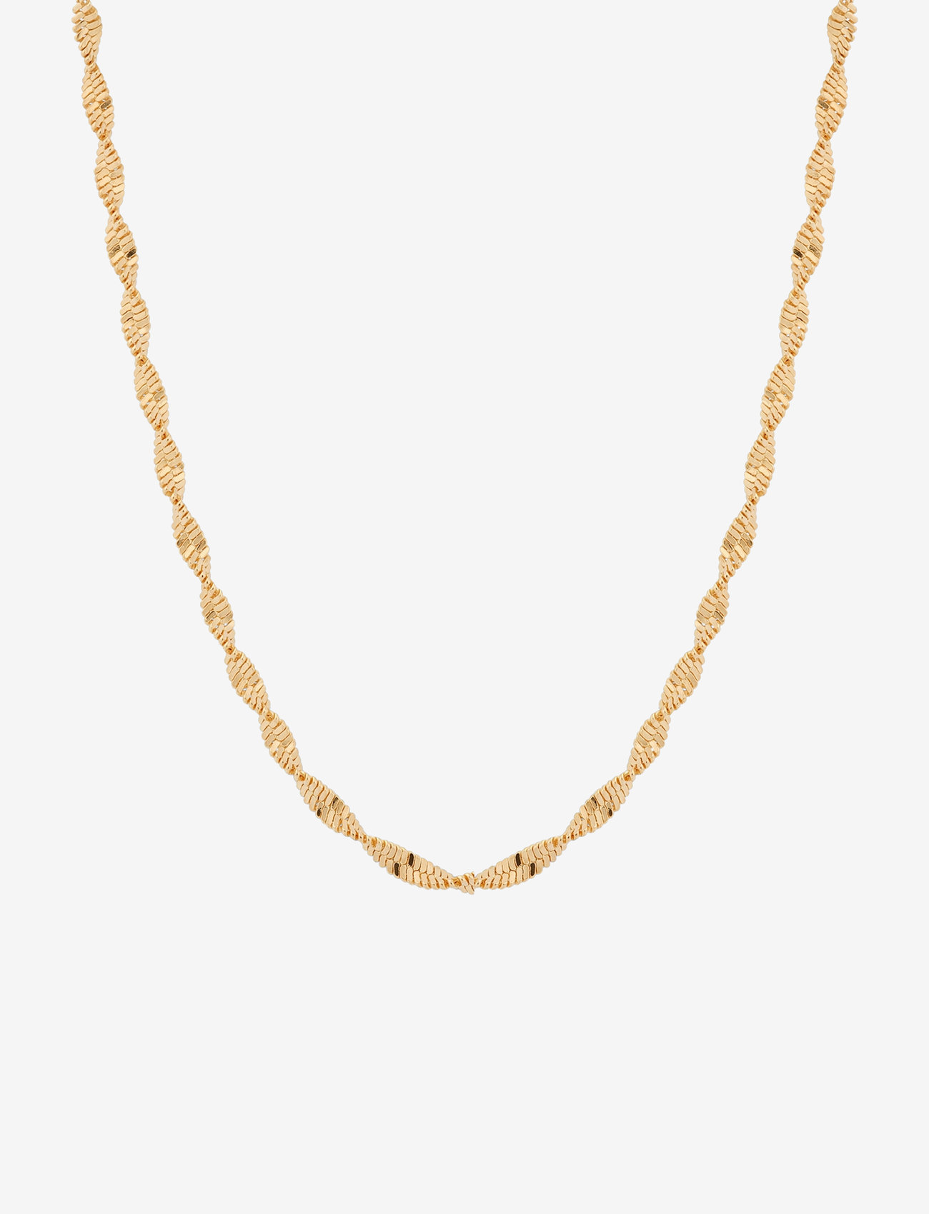 Syster P - Herringbone Twisted Necklace - chain necklaces - gold - 0