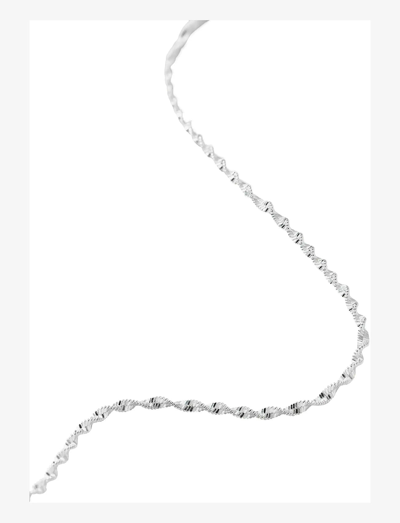 Syster P - Herringbone Twisted Necklace - halsketten - silver - 2