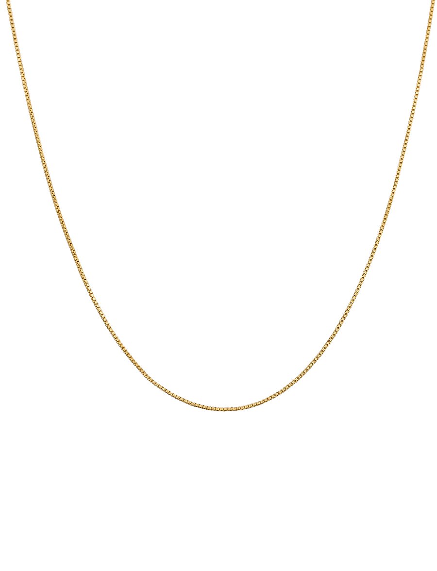 Syster P - Beloved Short Box Chain Gold - halsketten - gold - 1