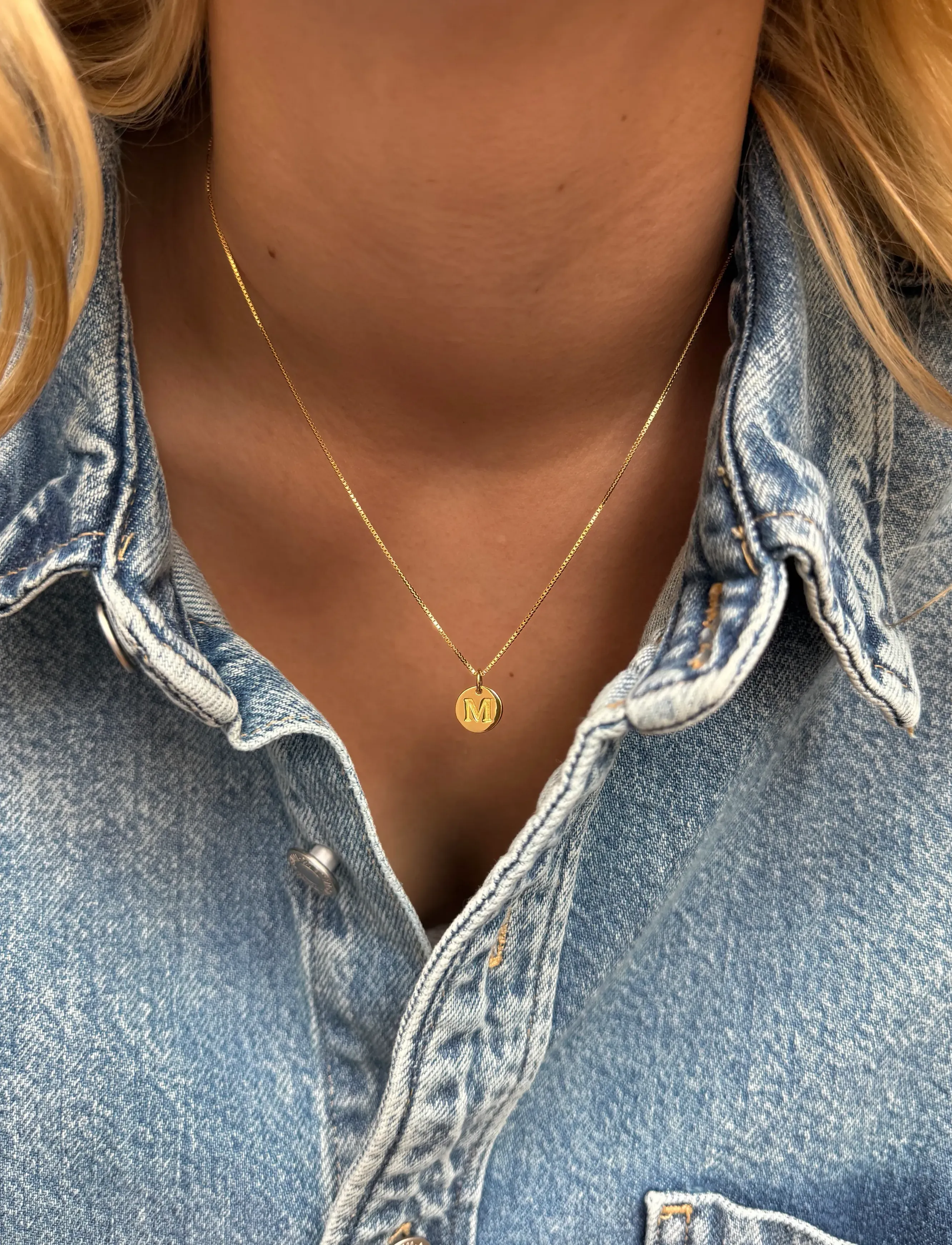 Syster P Beloved Short Box Chain Gold, One Size 40-42 cm, Gold, Halskæder > Kædehalskæder, Dame