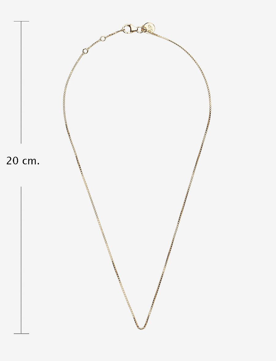 Syster P - Beloved Short Box Chain Gold - halsketten - gold - 4