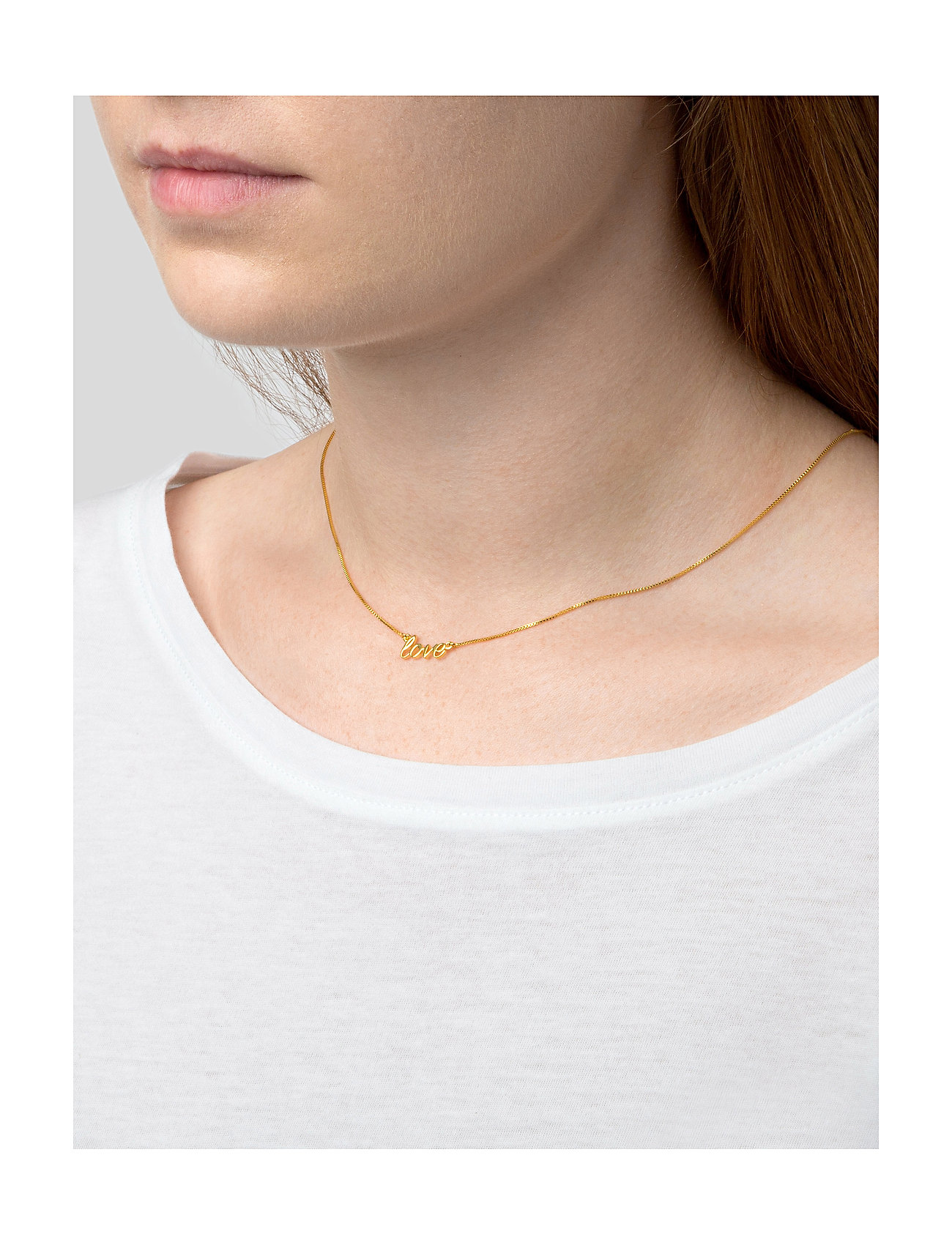 Syster P - SNAP NECKLACE LOVE GOLD - gold - 1