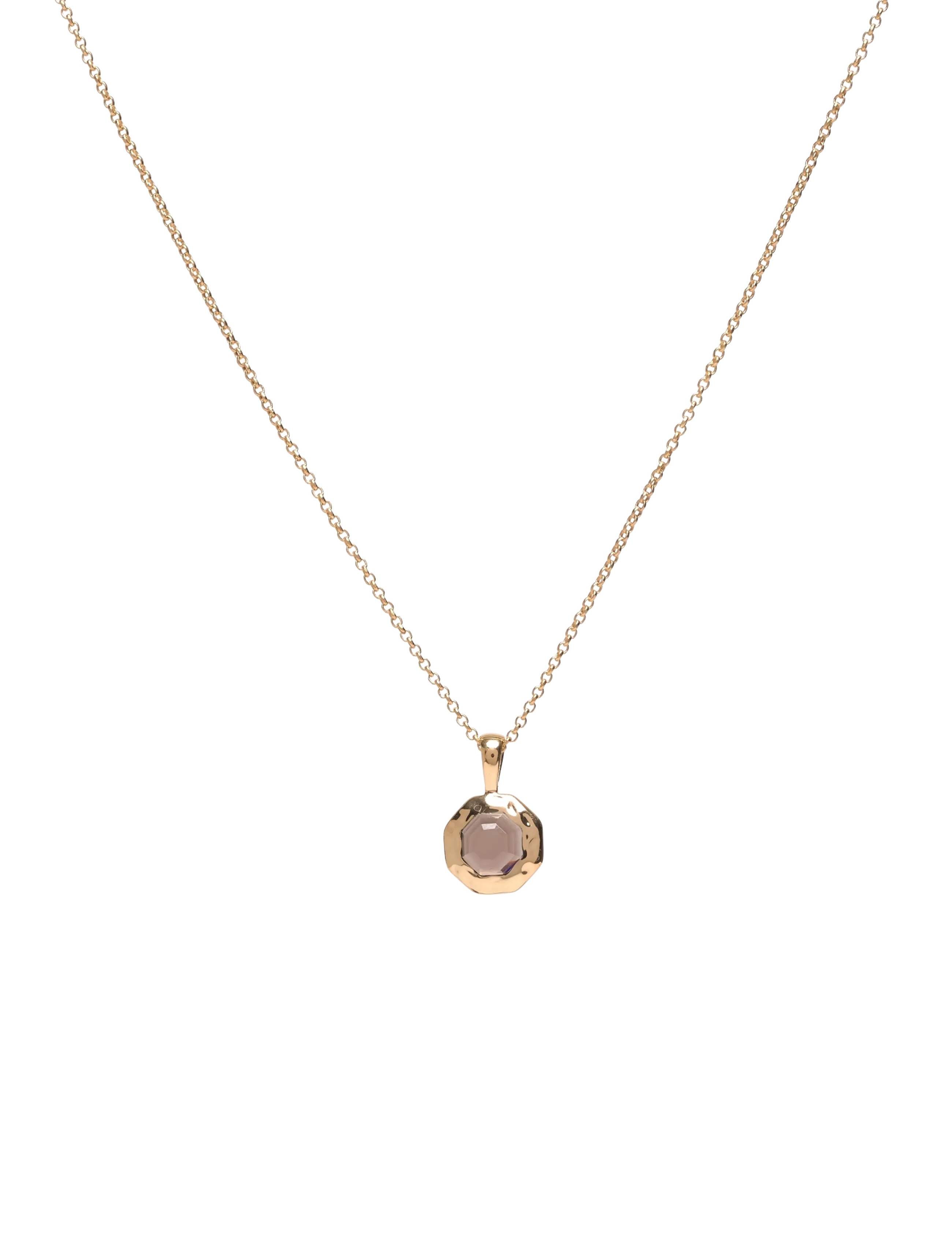 Syster P Octagon Necklace Gold - Kollektioner - GOLD / gold