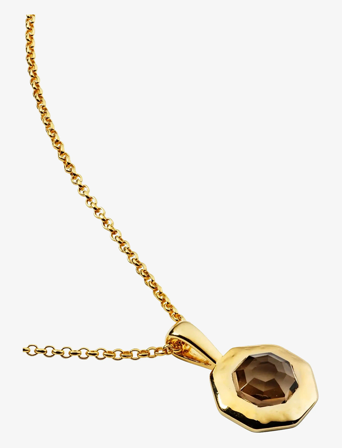 Syster P - Octagon Necklace Gold - vedhæng - gold - 2