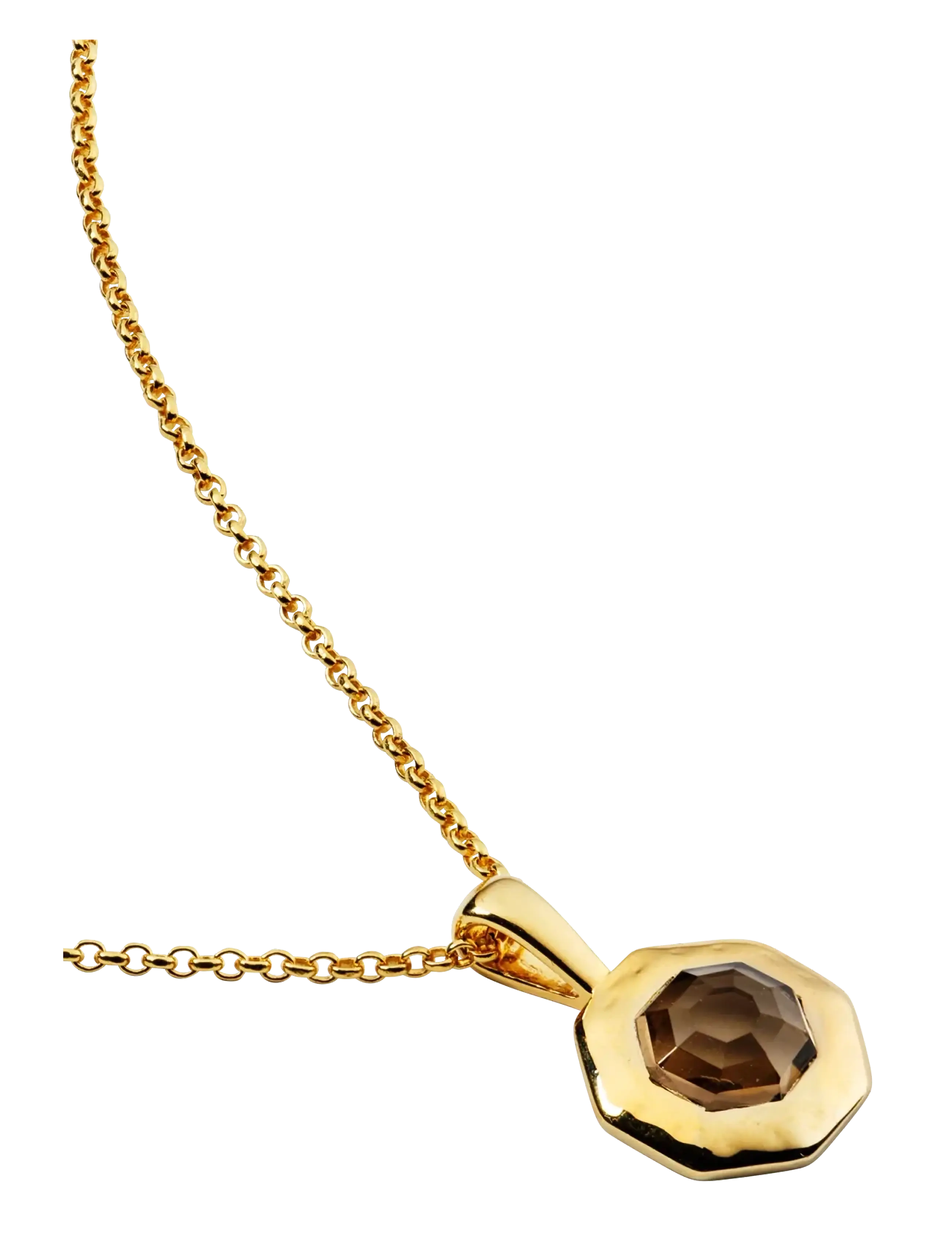 Syster P - Octagon Necklace Gold - anhänger - gold - 2