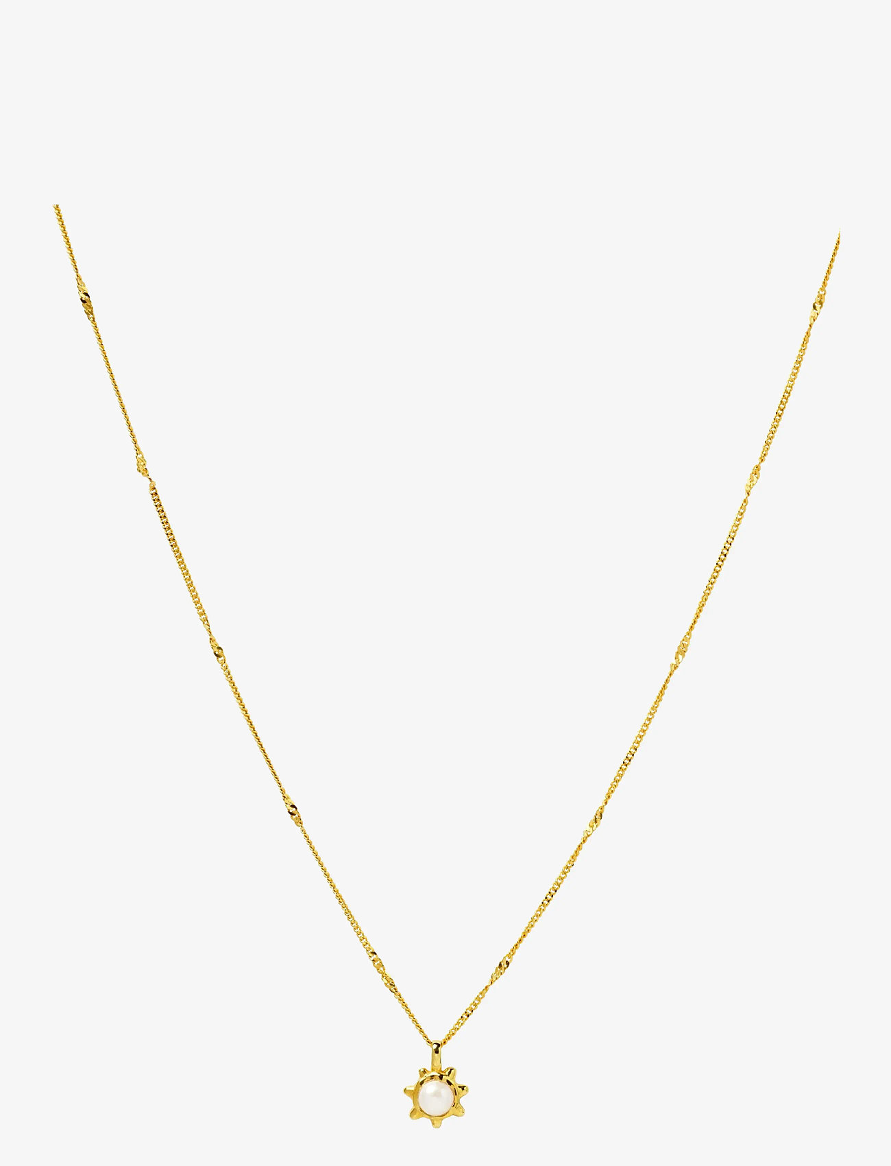 Syster P - Florentina Pearl Necklace Gold - gold - 1