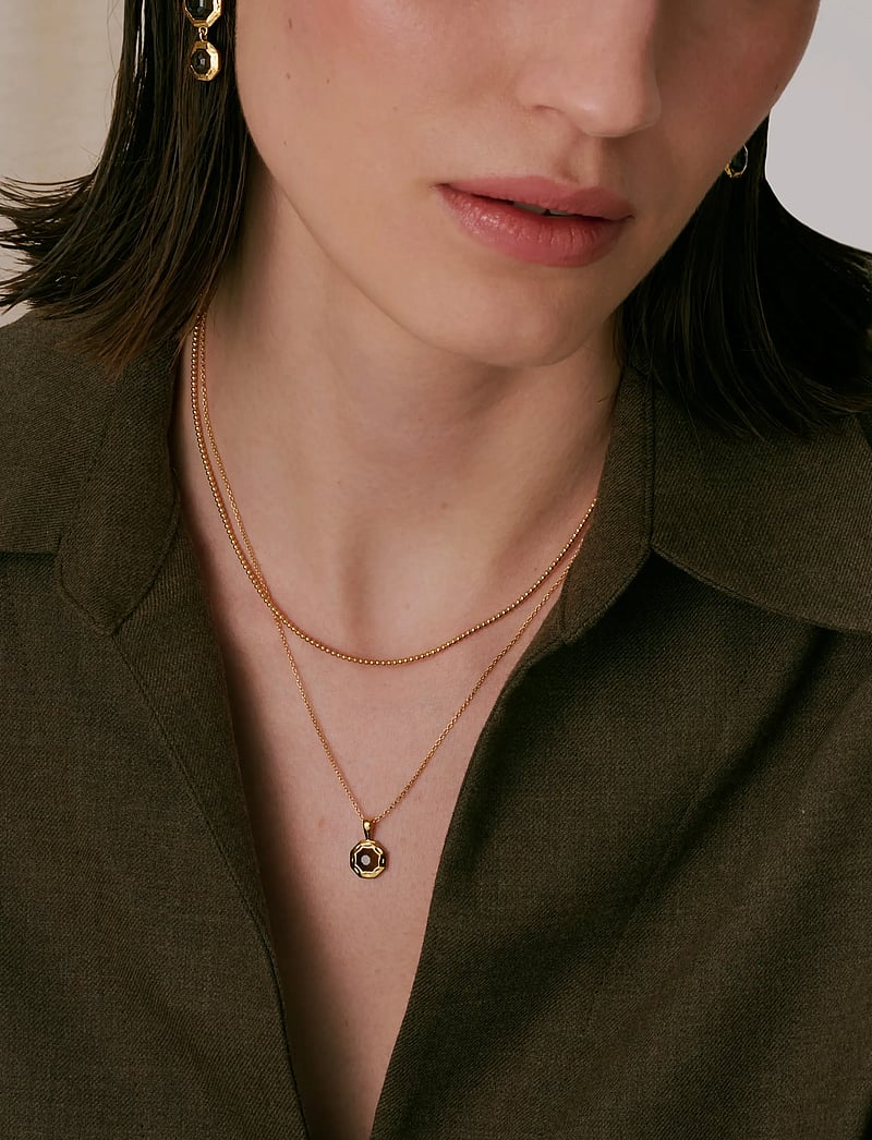 Syster P - Sheer Doria Necklace Gold - halskæder - gold - 0