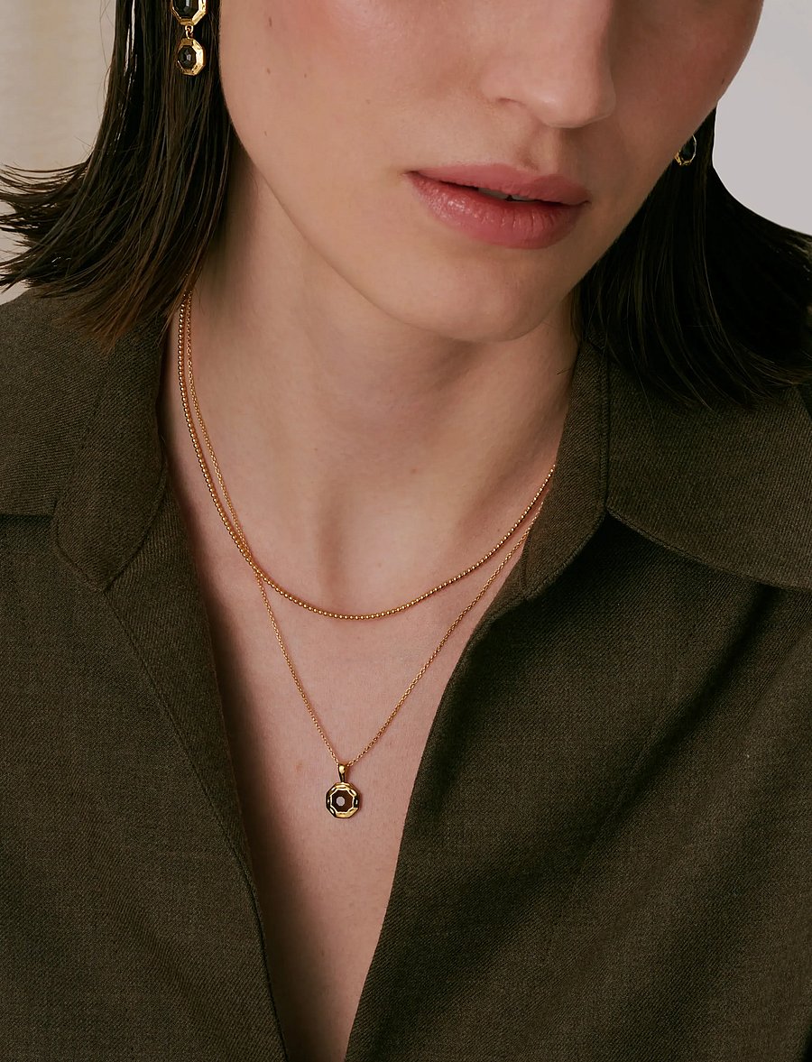 Syster P - Sheer Doria Necklace Gold - halsketten - gold - 0