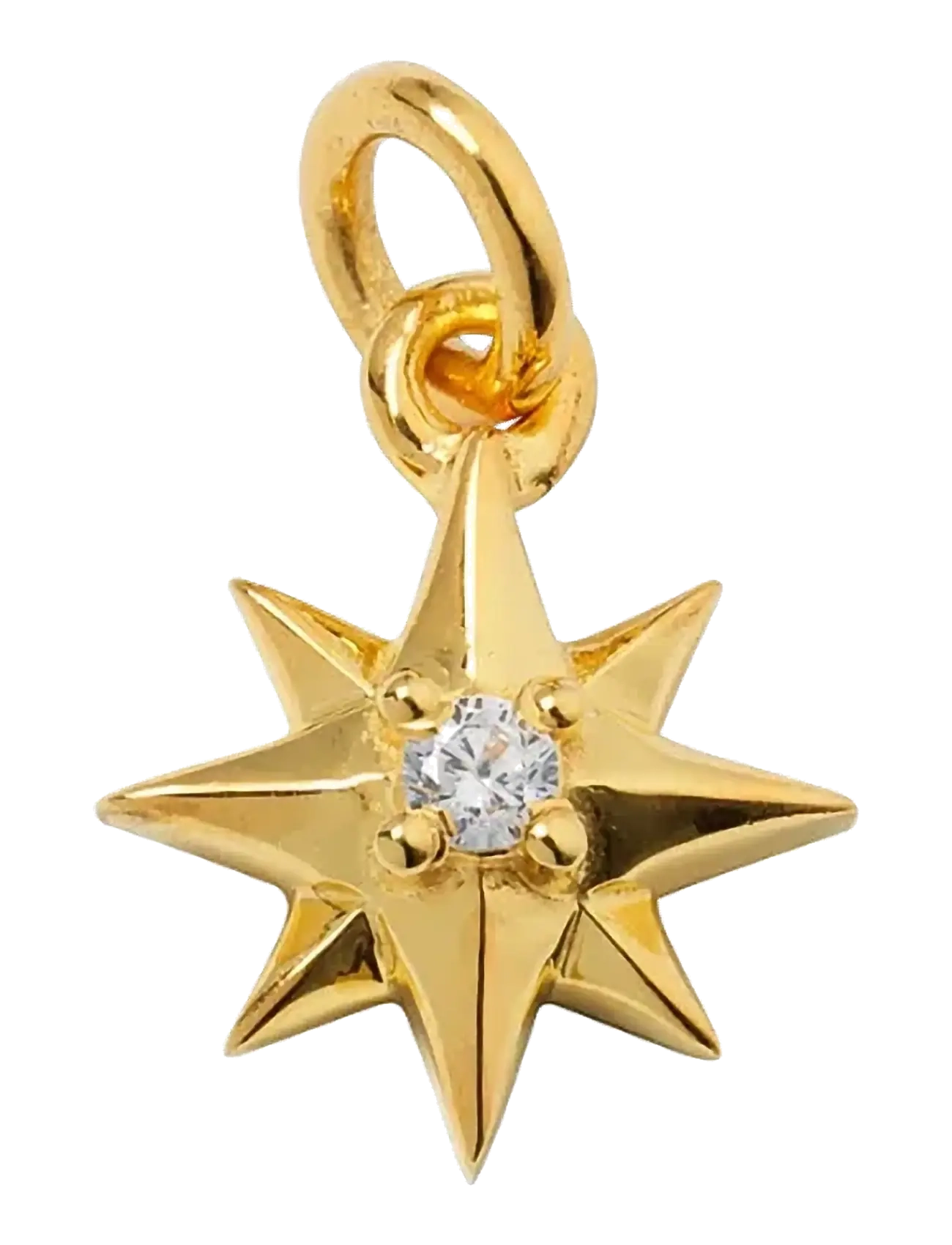 Syster P Beloved Compass Star Pendant Gold - Basics - GOLD / gold