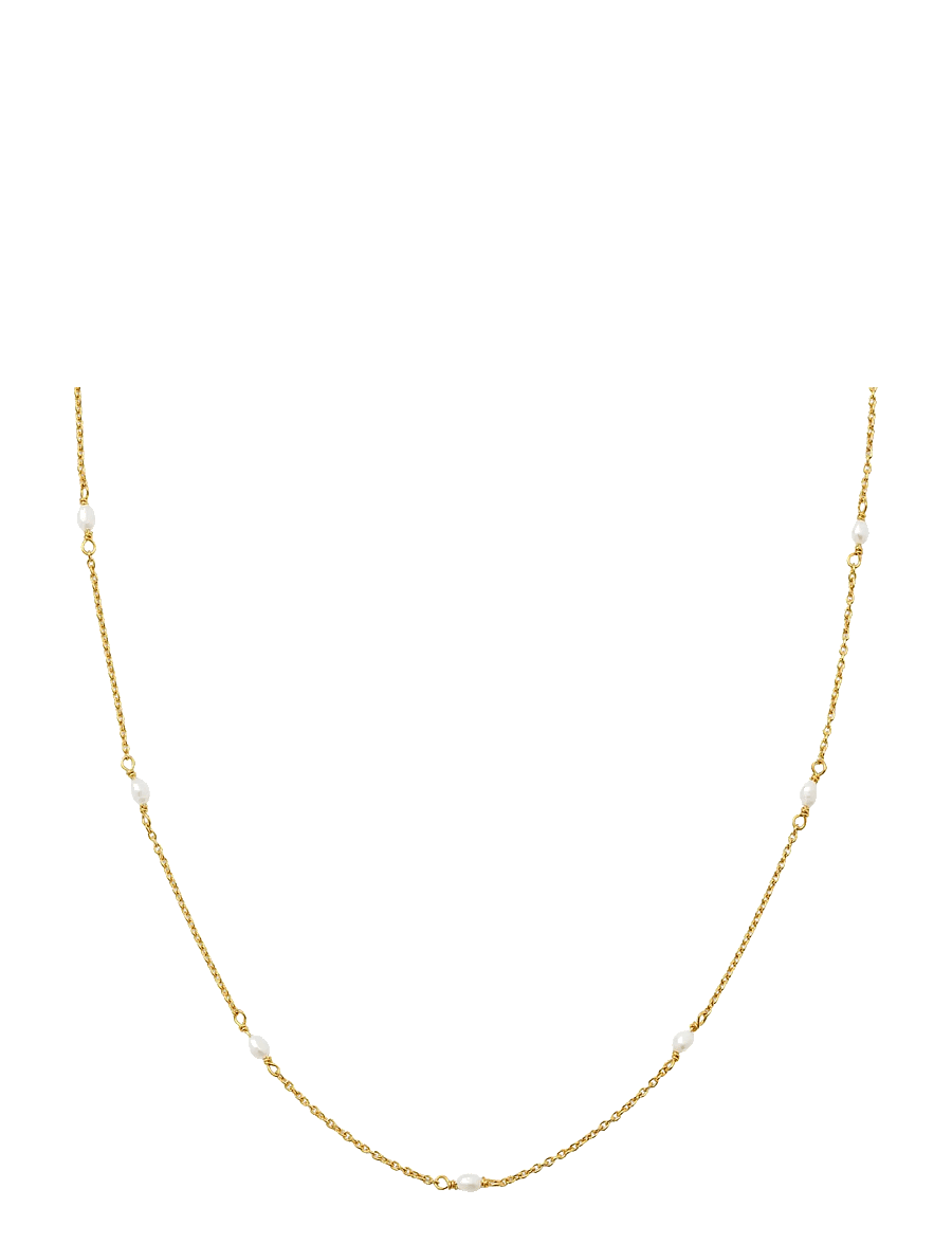 Syster P - Treasure Multi Pearl Necklace Gold - chain necklaces - gold - 1