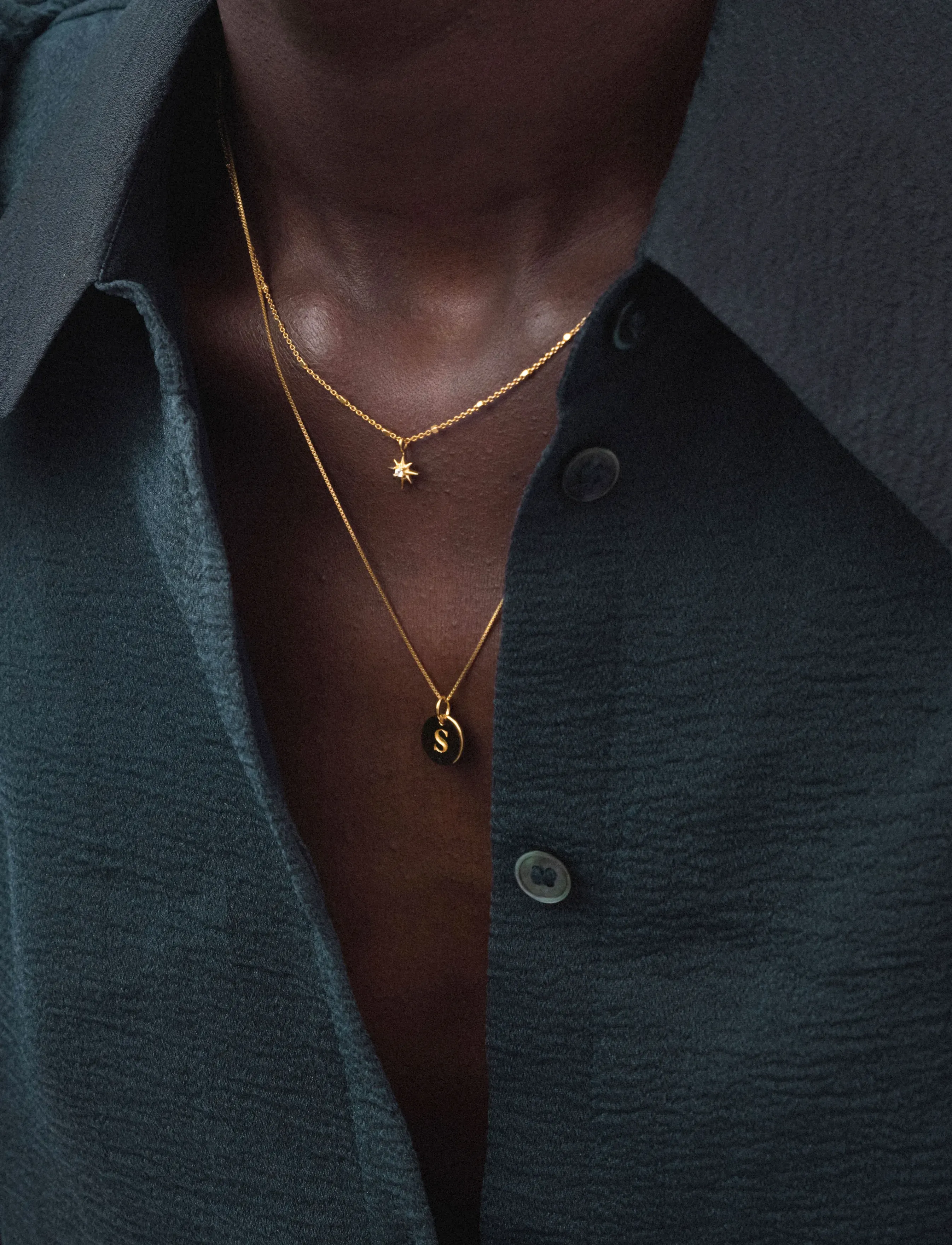 Syster P - North Star Necklace Gold - kaelaketid - gold - 0