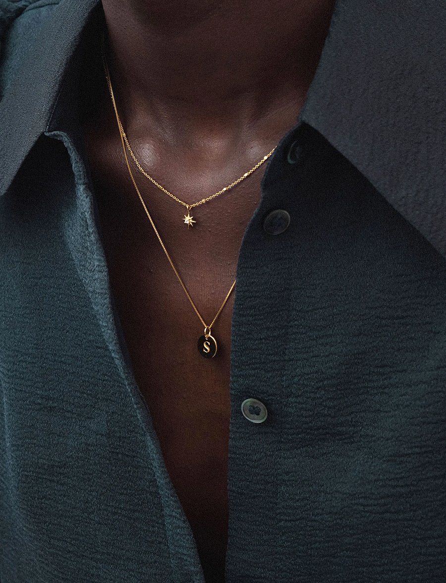 Syster P - North Star Necklace Gold - kaelaketid - gold - 0