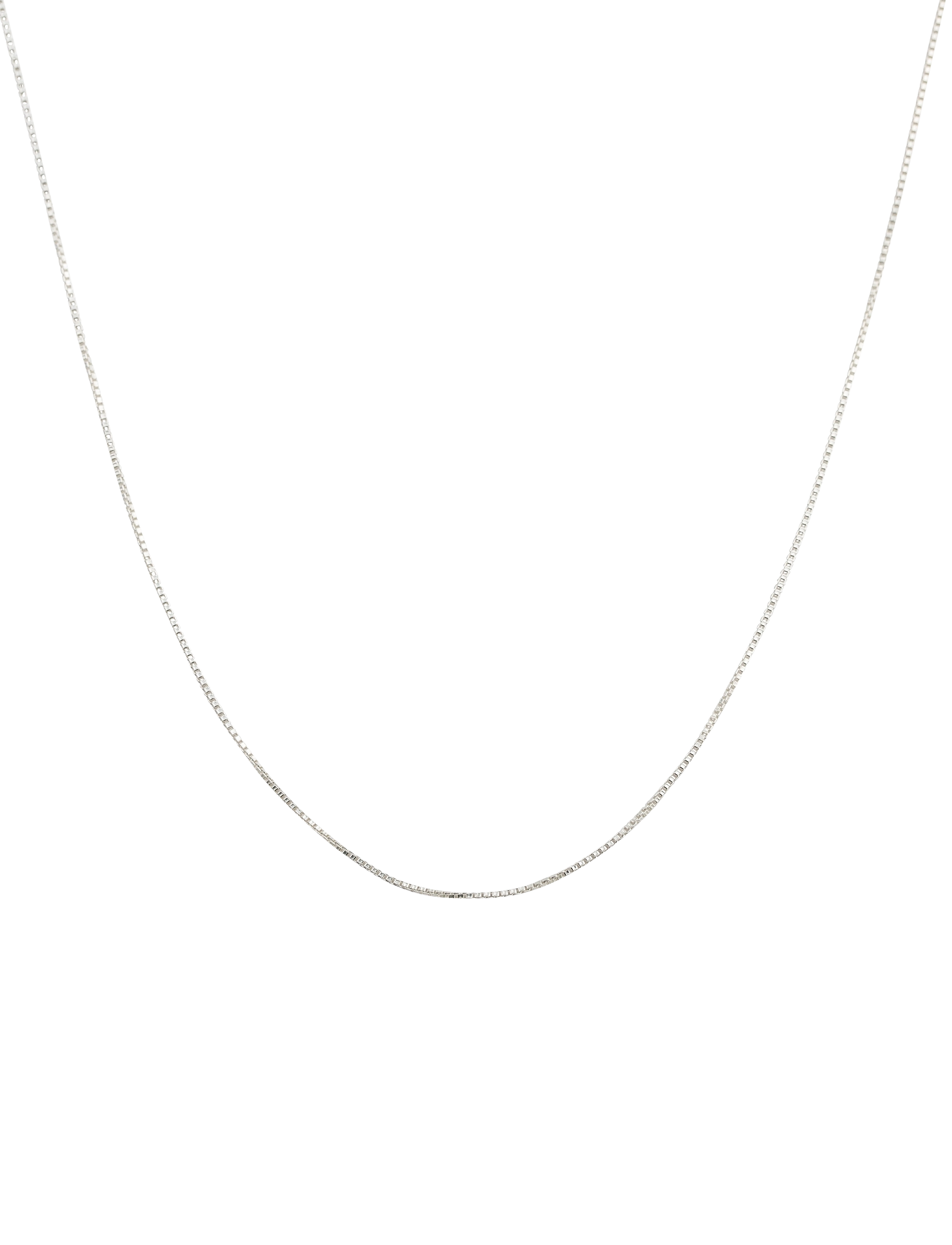 Syster P - Beloved Short Box Chain Silver - chain necklaces - silver - 1