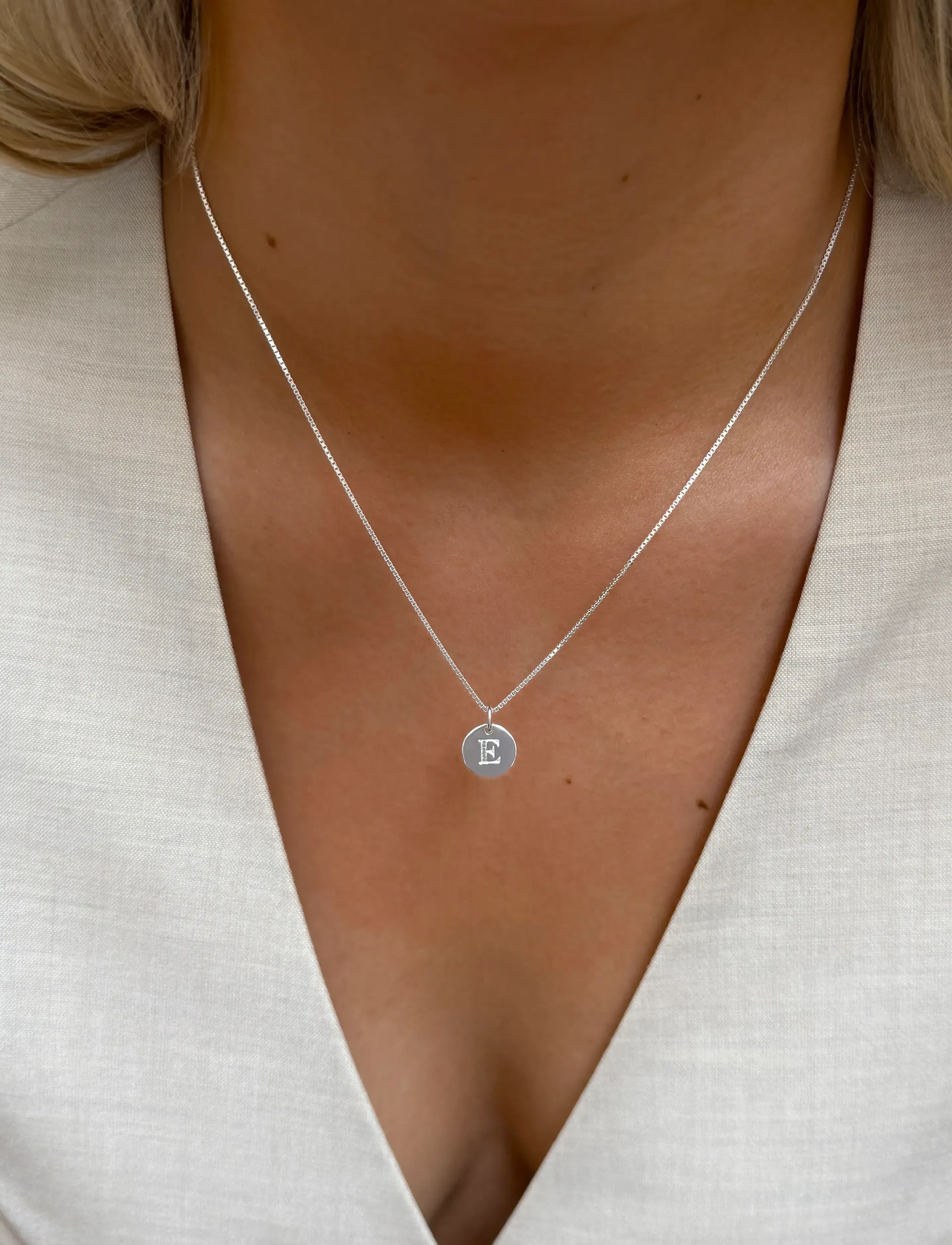 Syster P Beloved Short Box Chain Silver, One Size 40-42 cm, Silver, Halskæder > Kædehalskæder, Dame