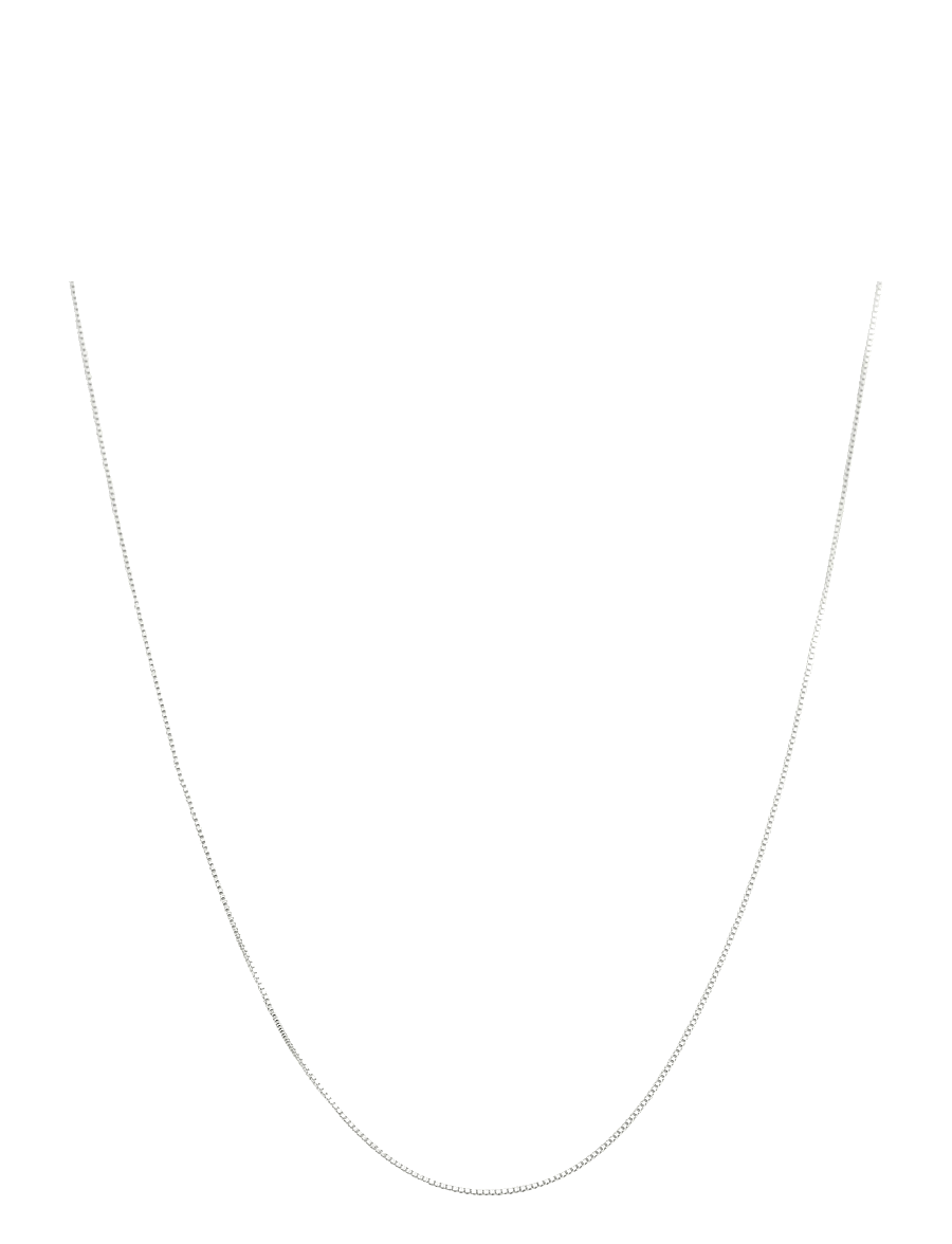 Syster P - Beloved Medium Box Chain Silver - halsketten - silver - 1