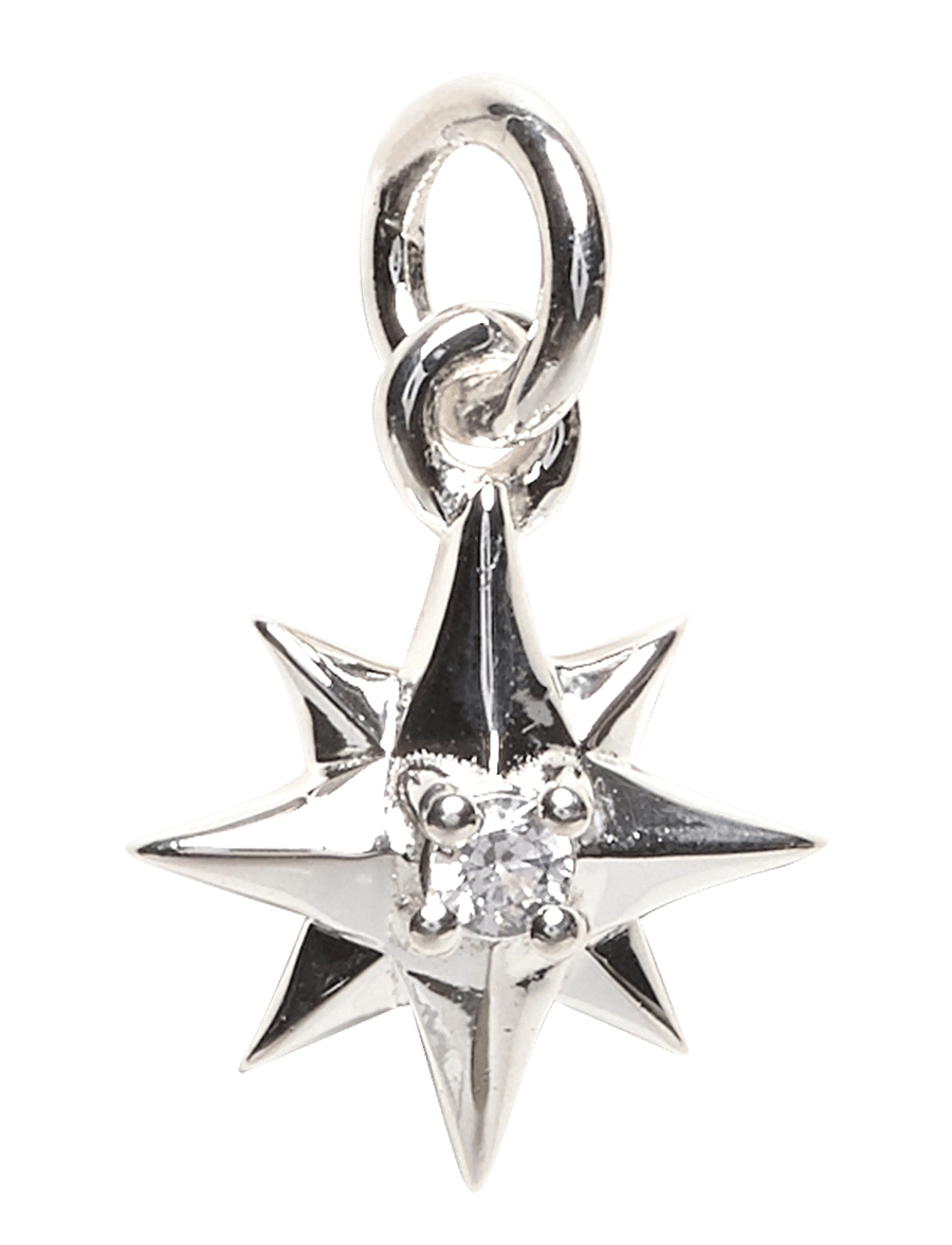 Syster P - Beloved Compass Star Pendant Silver - ripatsid - silver - 0