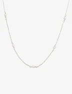Treasure Multi Pearl Necklace Silver - SILVER