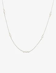 Syster P - Treasure Multi Pearl Necklace Silver - perlenketten - silver - 0