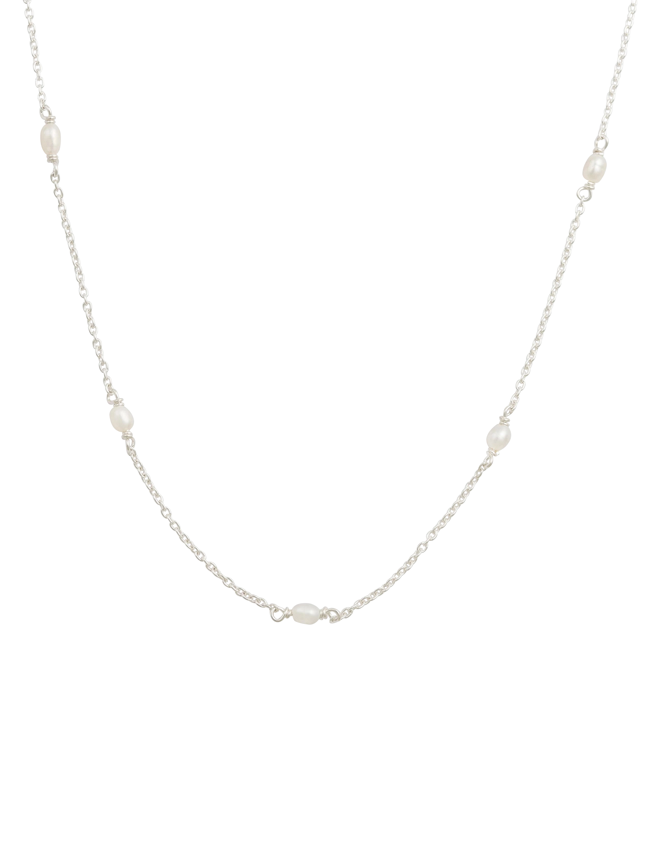 Syster P Treasure Multi Pearl Necklace Silver - Schmuck - SILVER / silver