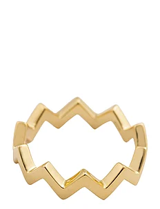 Strict Plain Zigzag Ring Gold, Syster P