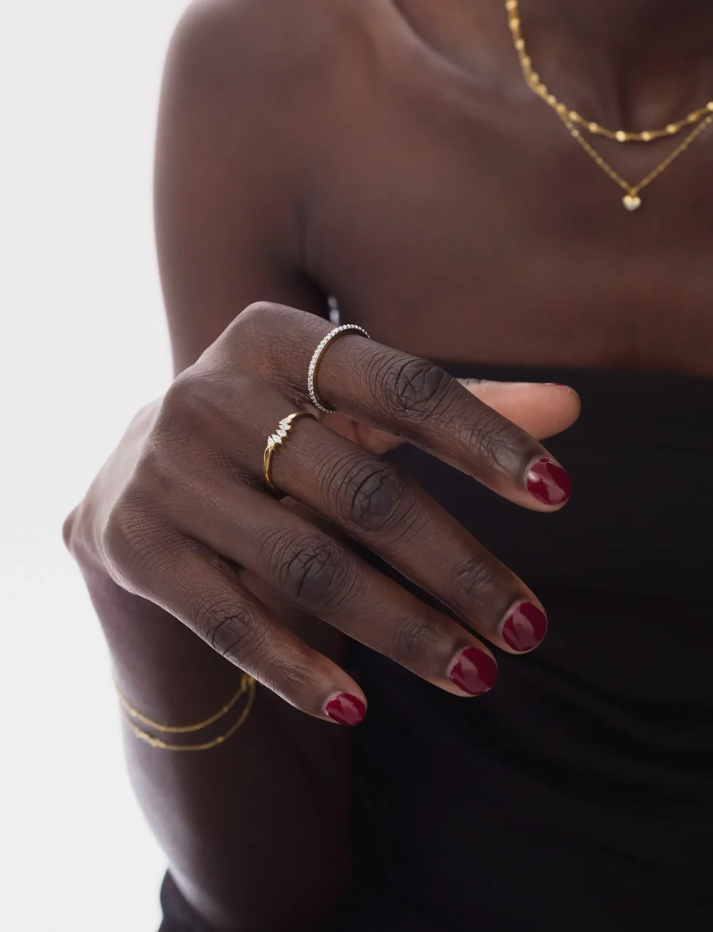 Syster P - Tiny Sparkle Ring Gold - ringar - crystal - 0