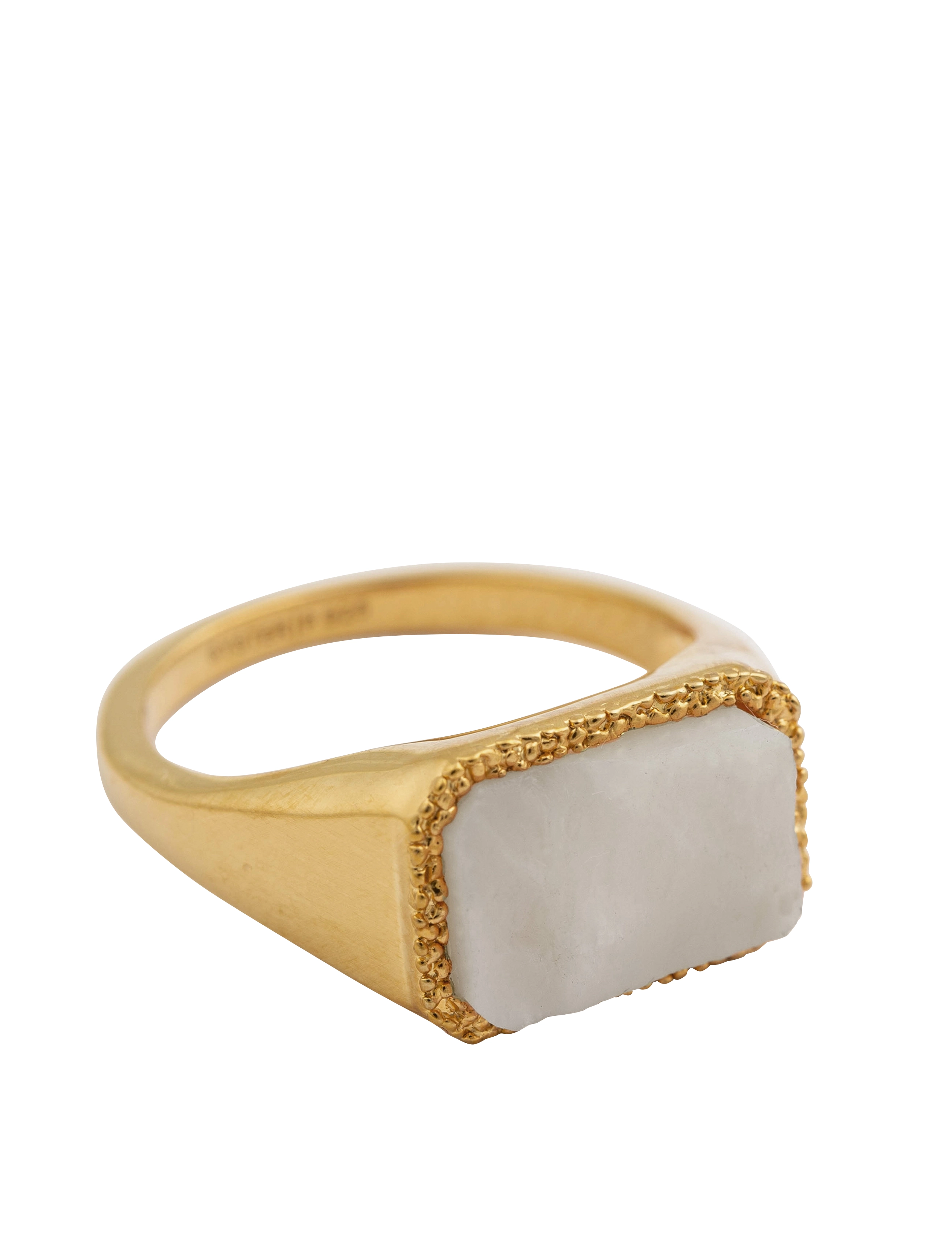 Syster P - Space dust stone ring gold moonstone - gold - 0