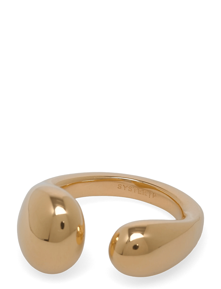 Syster P - Bolded Drops Ring Gold - gold - 1