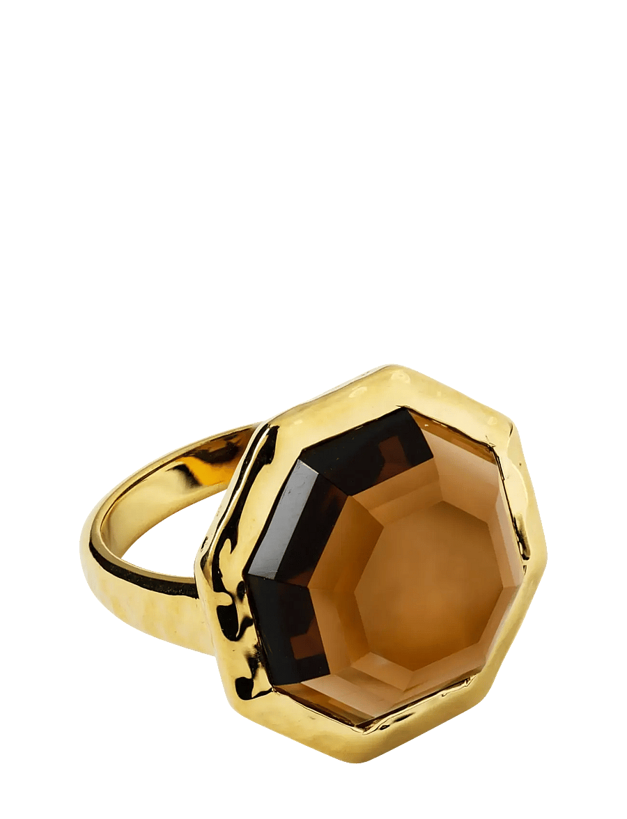 Syster P - Octagon Ring Gold - ringe - gold - 2