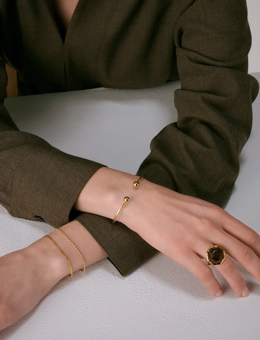 Syster P - Octagon Ring Gold - ringe - gold - 3