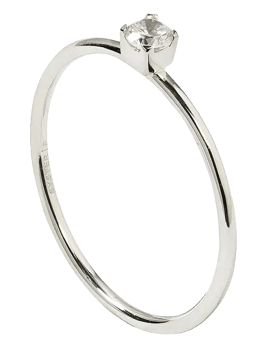 Syster P - Tiny Princess Ring Silver - ringe - silver - 1