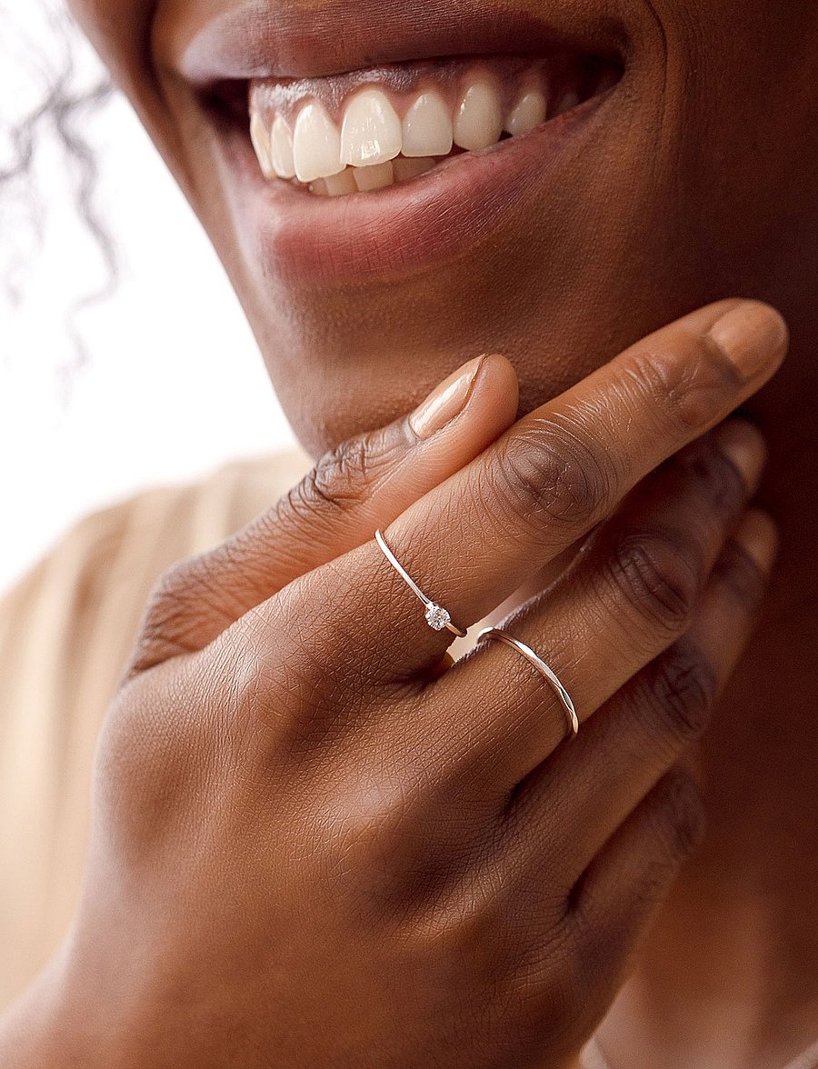 Syster P - Tiny Princess Ring Silver - ringe - silver - 0