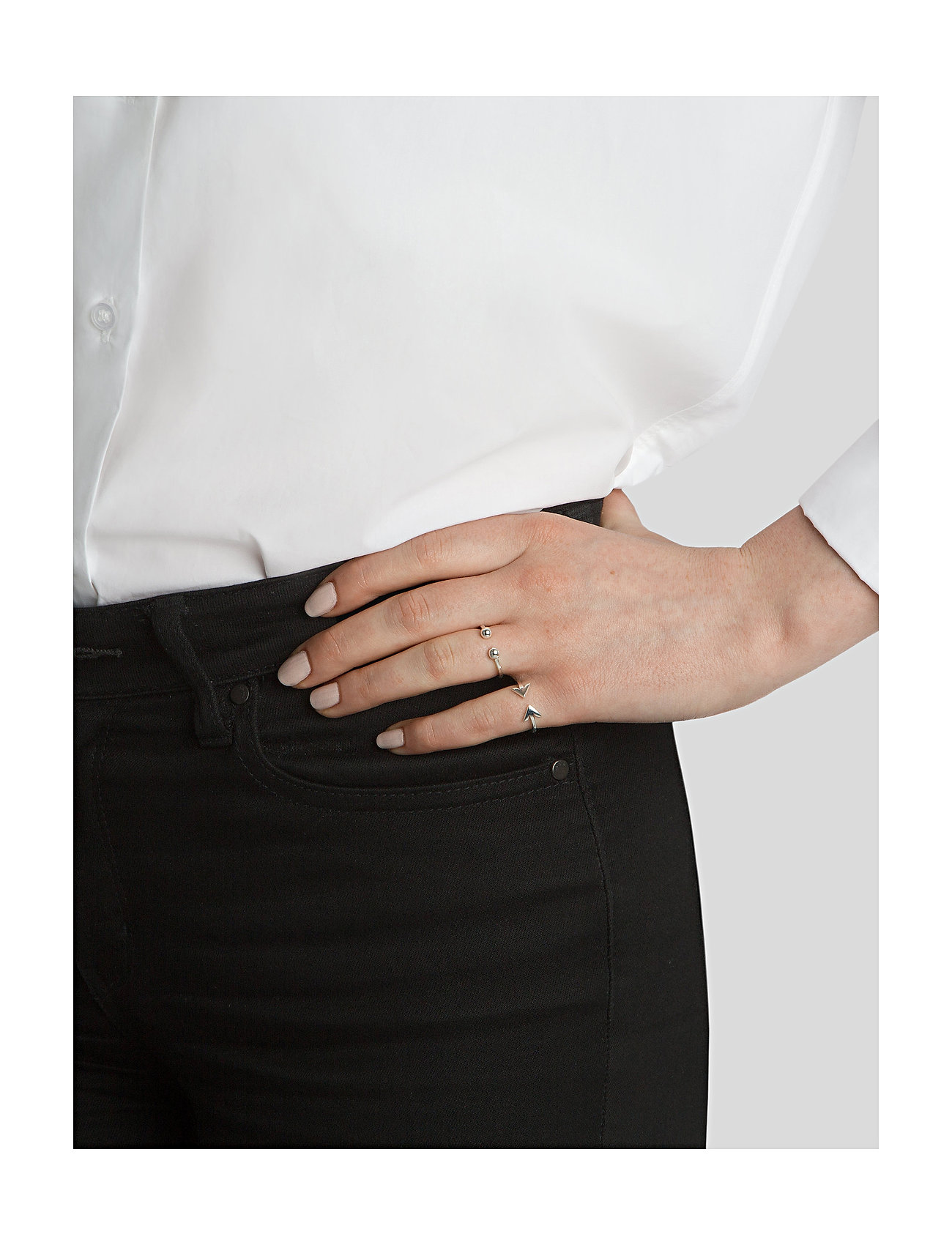 Syster P - STRICT BALL RING SILVER - silver - 1